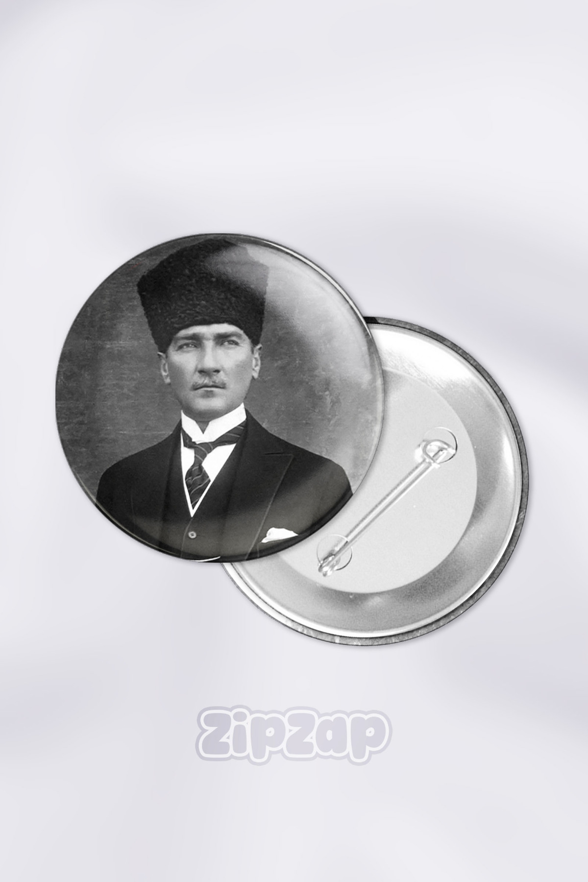 Great Leader Atatürk Mustafa Kemal Pasha Bag Ornament Needle Button Badge Set (1 PIECE)