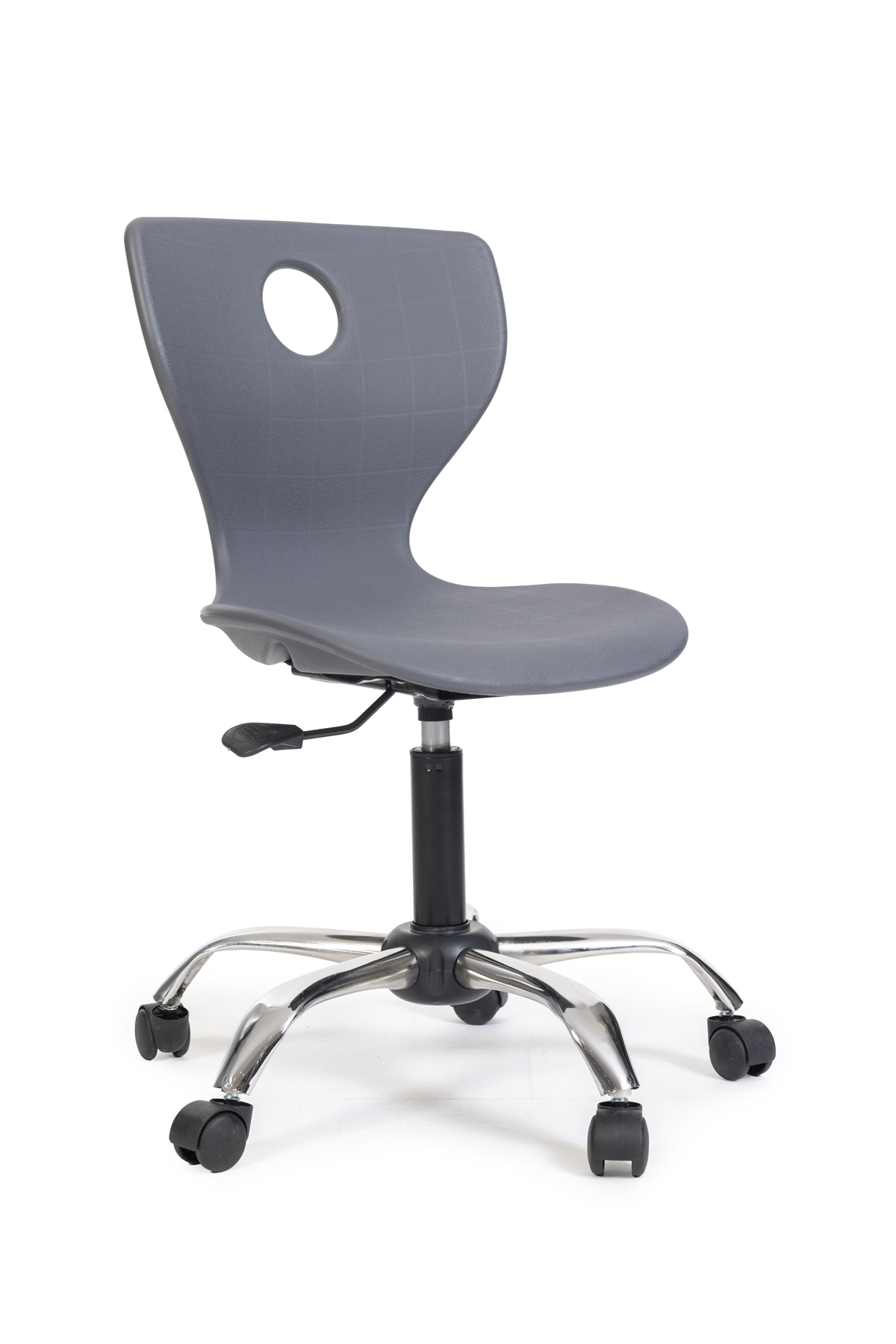 Child Study Chair with Adjustable Height Swivel Leg with Monoblock Wheel, Office Chair