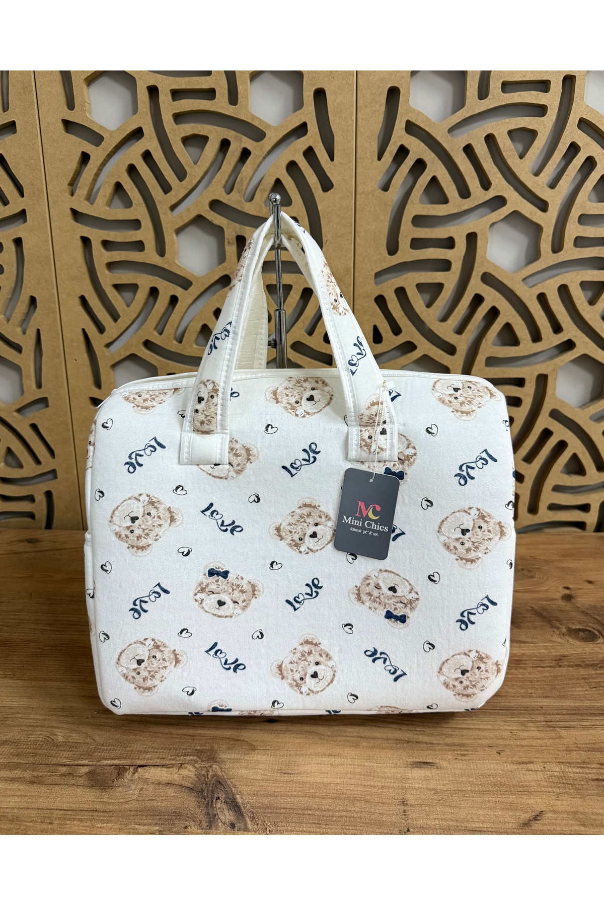 Mini Chics Baskılı Bebek Taşıma Çantası & Anne Çantası fotoğrafı 3 (önizleme)