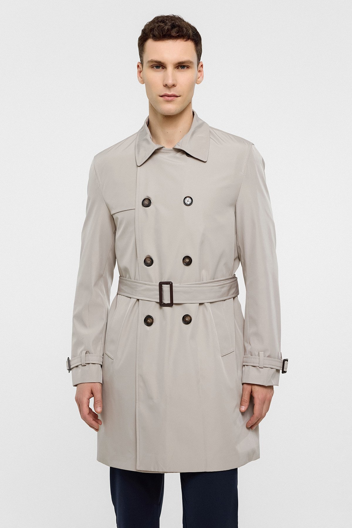 Back And Bond Taş Regular Fit Trençkot