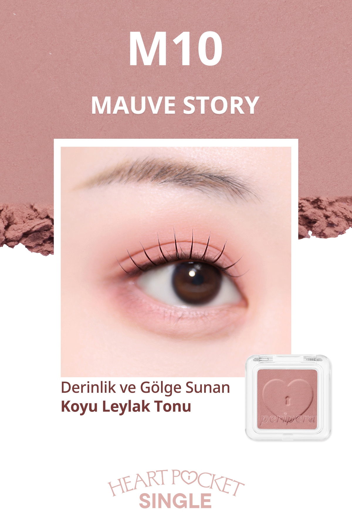 سایه چشم مات تکی قلبی قابل تنظیم (M10 بنفش تیره) — بنفش 111653 — تصویر 3 از 9
