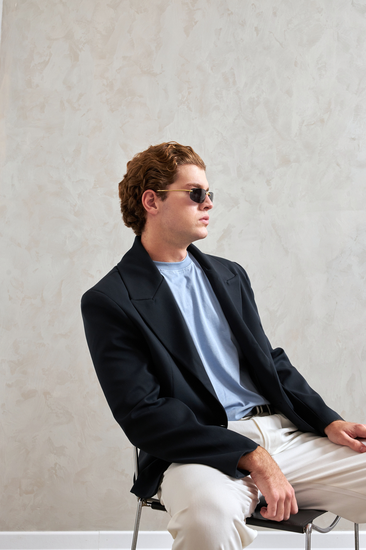 HYMAN  Erkek Oversize Blazer Ceket - Görsel 4