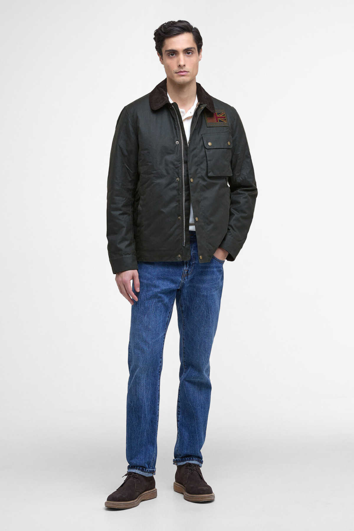 کت تک مردانه آستین بلند | باربور Barbour MWX1853-B01 - تصویر 3