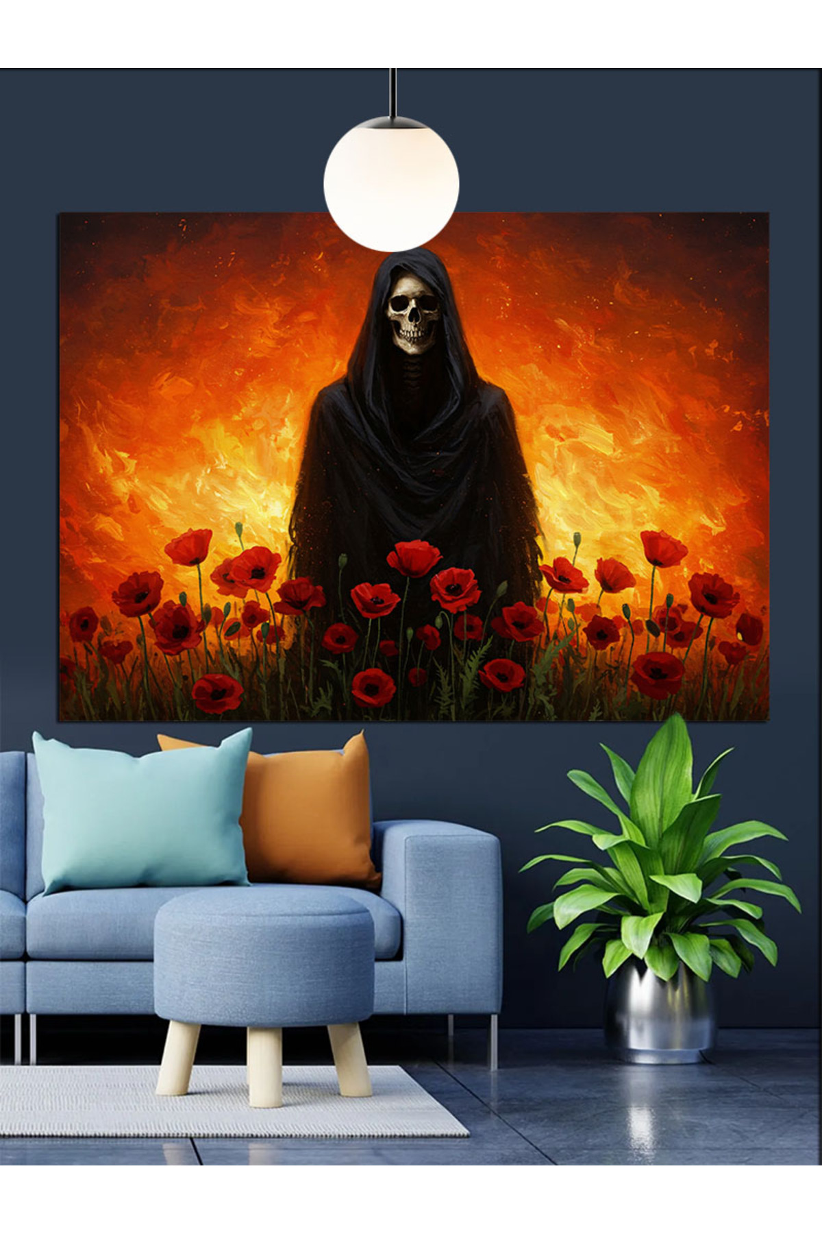 Siyah Pelerinli Yüksek kaliteli yağlı boya dokulu Kanvas Canvas Tablo kanvas tablo canvas tablo duv