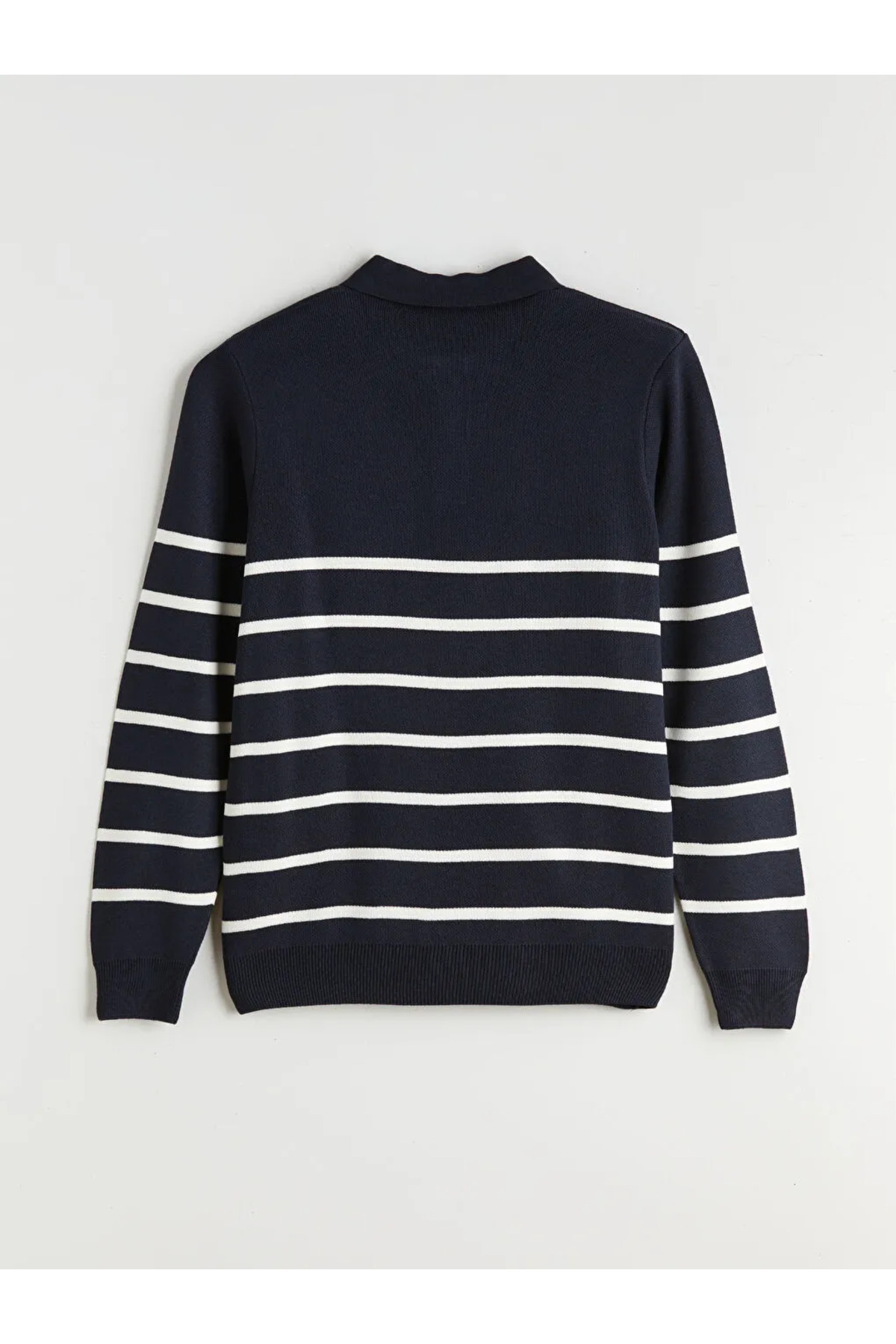 ال سی وایکیکی ژاکت بافتنی مردانه راه راه یقه پولو