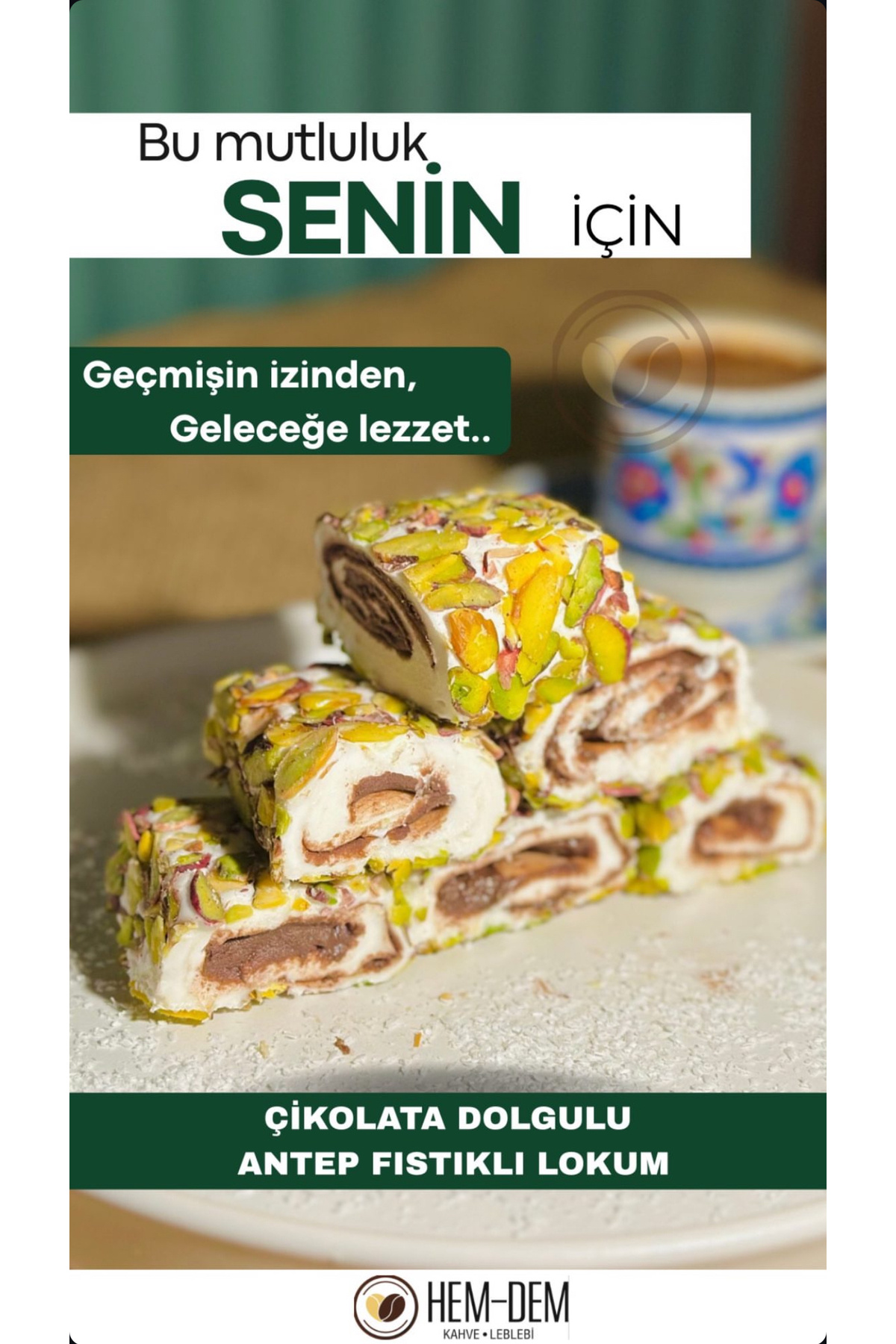 SOFT Çikolata Dolgulu Antep Fıstıklı Lokum 1 kg - Gurme Lezzet