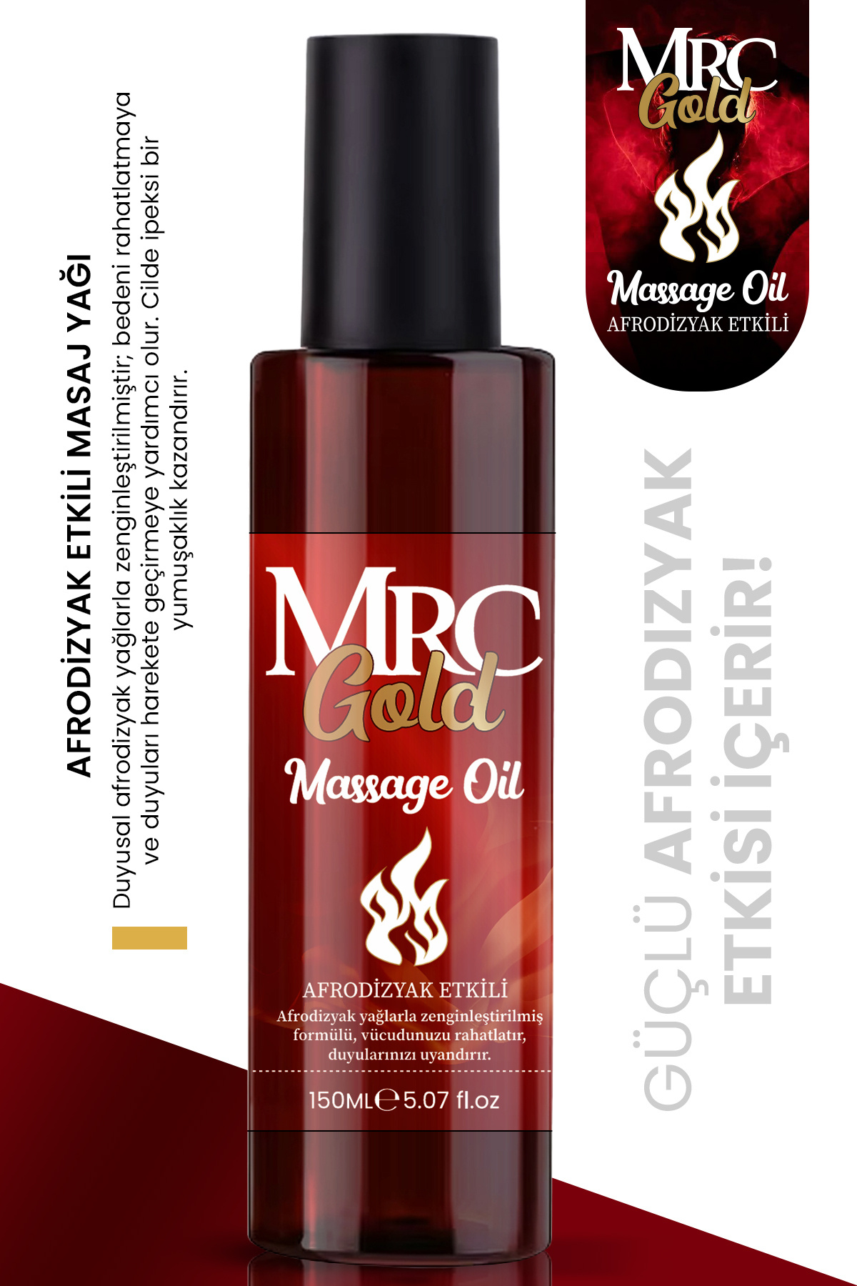 MRC GOLD Etkili Erotk Masaj Yağı Aromaterapi Masaj Yağı Kayganlaştırıcı