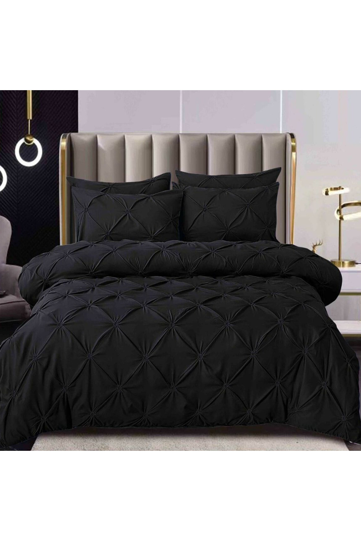 Patul Спално бельо 6 броя, фин памук, сяра, двойно легло, 2 души