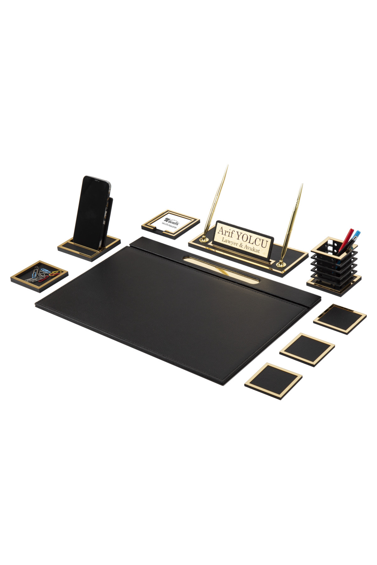 Makroofis Lina Sümen Takımı 10 Parça Siyah