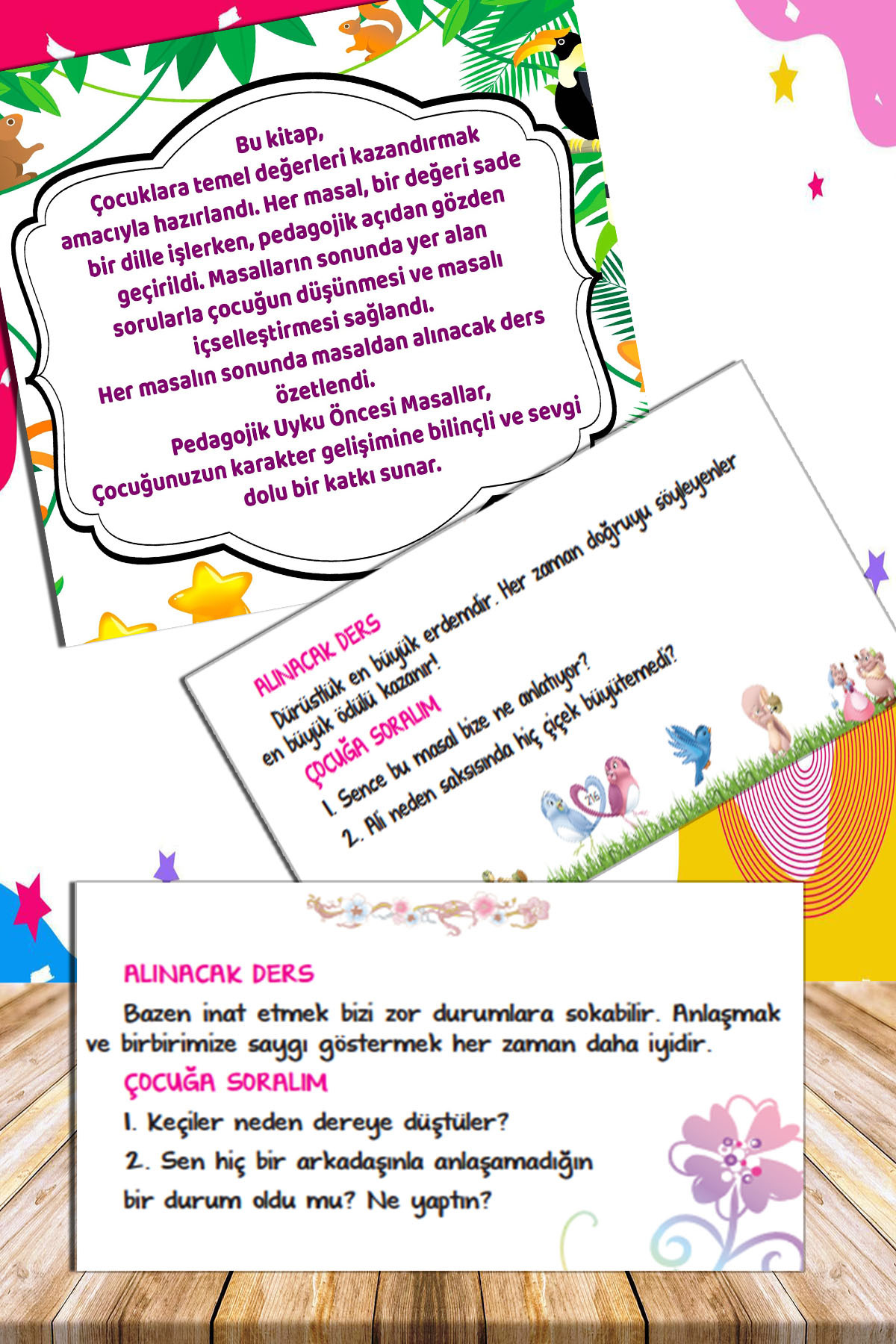 Mucit Dino Yayınları 4-5-6 Yaş Pedagojik Uyku Öncesi Masal Kitabı (77 Renkli Resimli Kısa Masal) fotoğrafı 3 (önizleme)