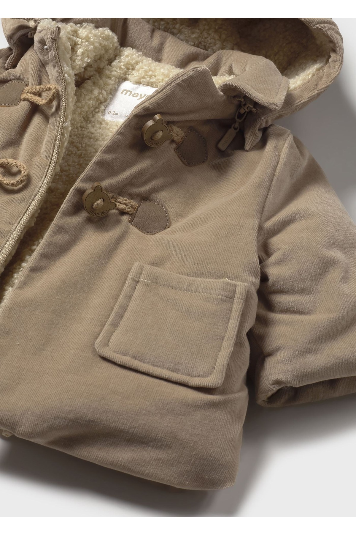 Mayoral Bebek Kürklü Kadife Mont 2411 fotoğrafı 4 (önizleme)