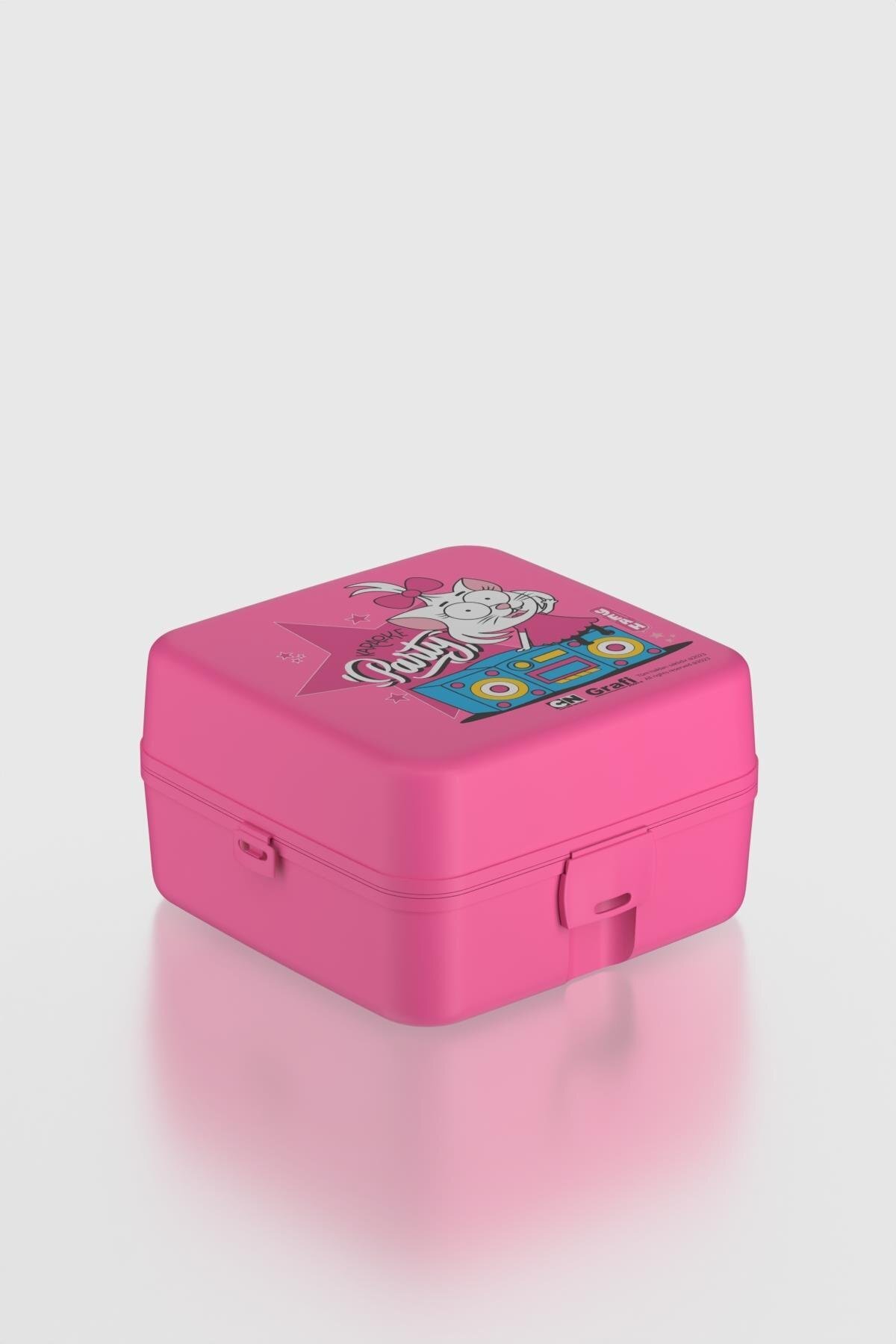 Renga Leya Kral Şakir Canan Desenli PP Çocuk Beslenme Kabı 222052 Pembe