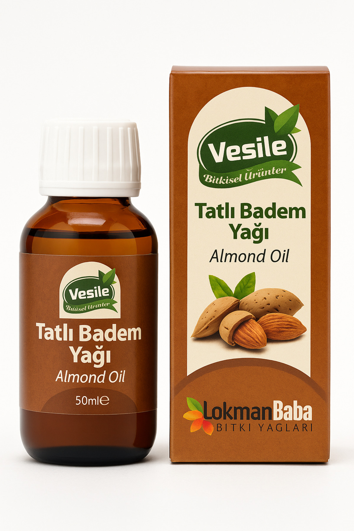 sultanbahçe Tatlı Badem Yağı %100 Saf Soğuk Sıkım – Doğal Cilt ve Saç Bakımı İçin Bitkisel Yağ 50 ml