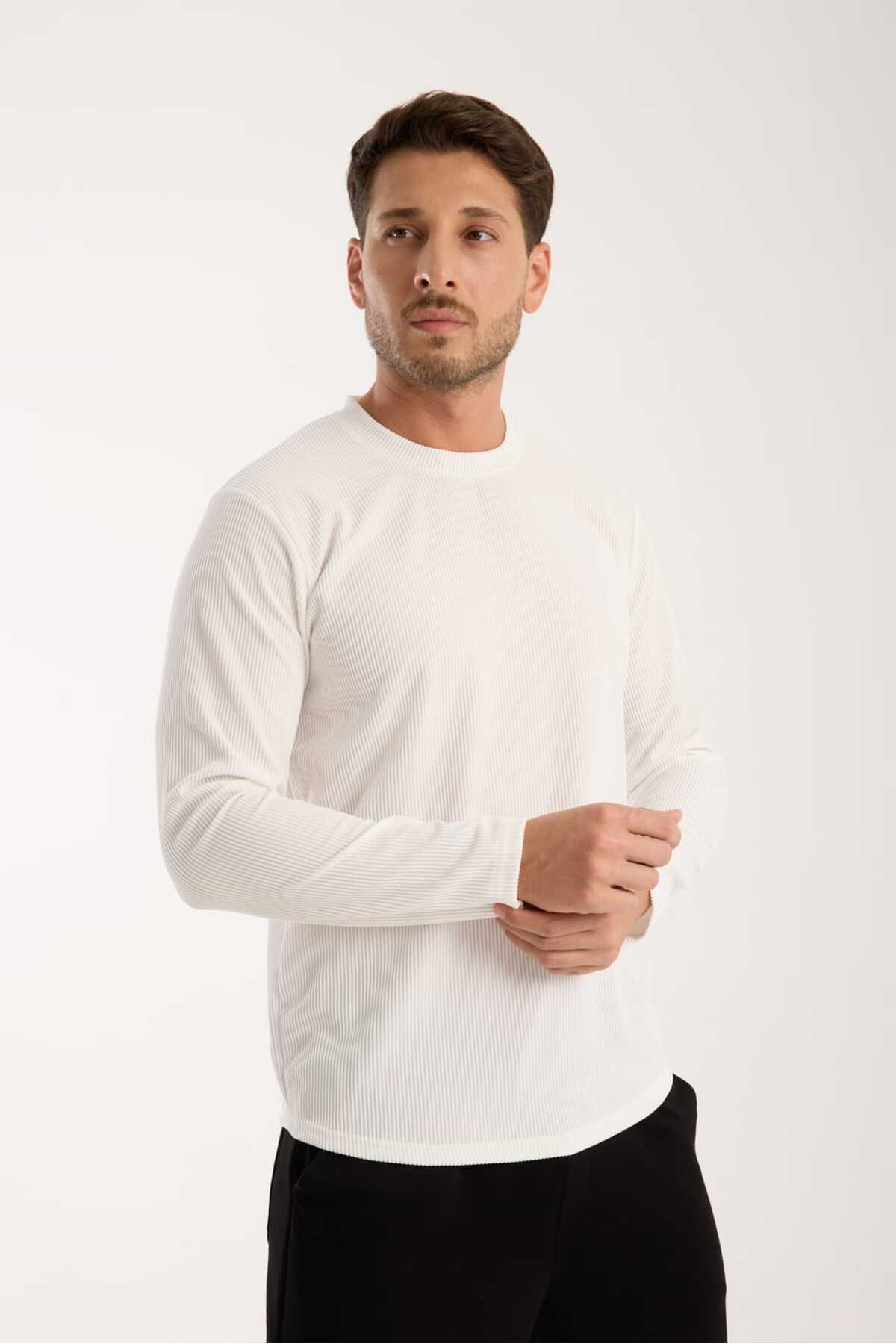 وایز سویشرت یقه گرد مردانه