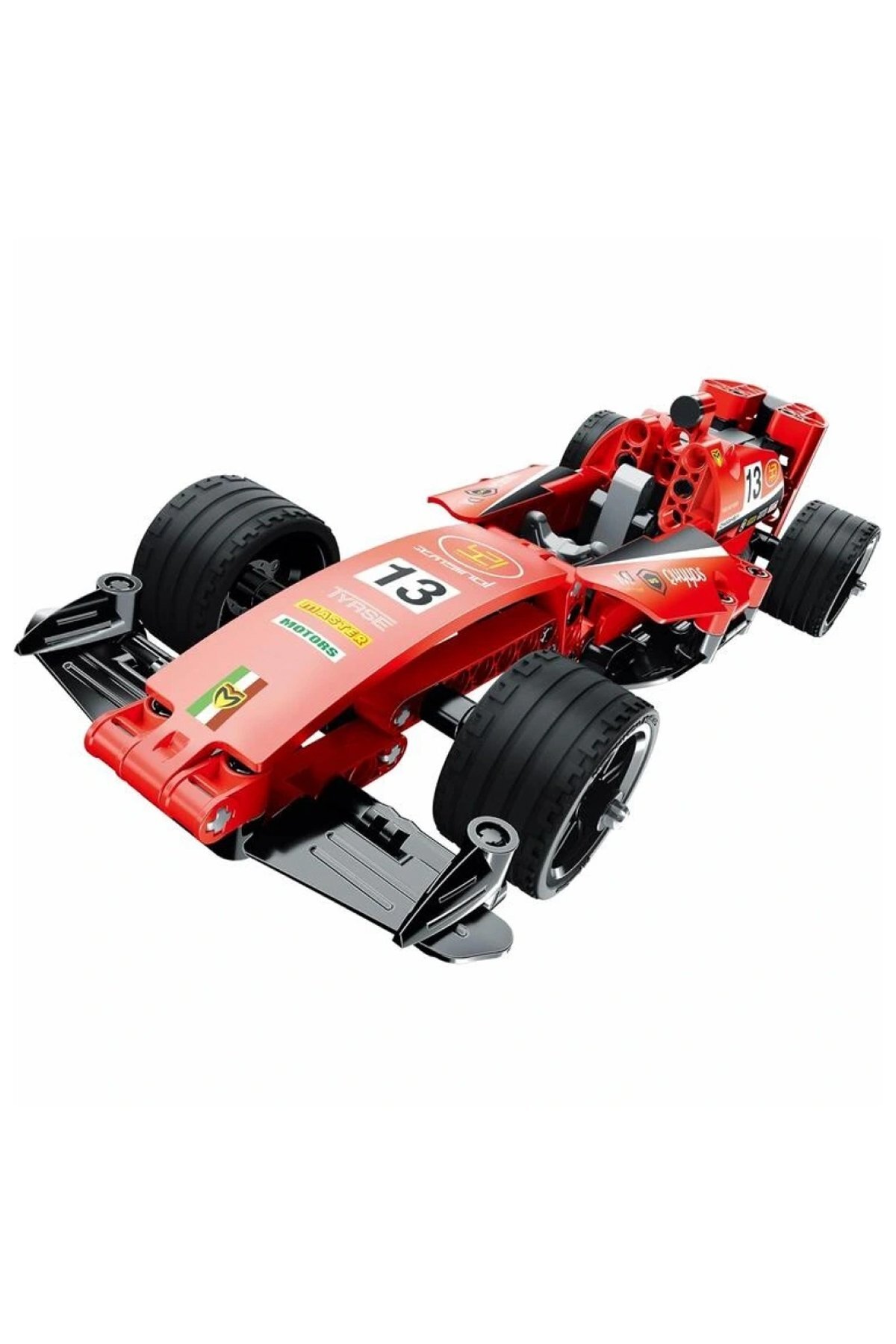 مجموعه ساخت ماشین مسابقه‌ای قرمز «پُل اند گو»، ۱۵۰ تکه – مجموعه اسباب‌بازی ماشین مونتاژشده