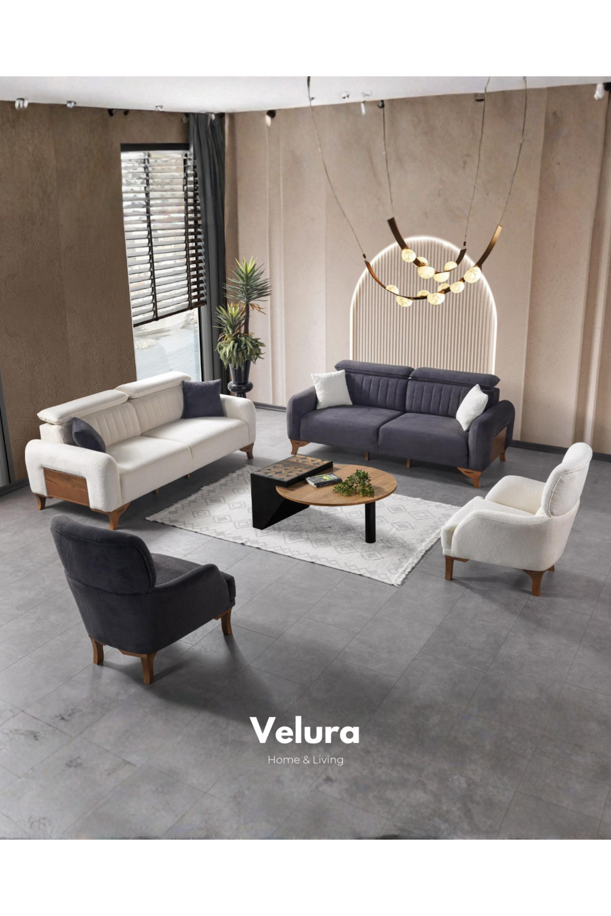Velura Home & Living Azra 3+3+1+1 Koltuk Takımı & Oturma Grubu