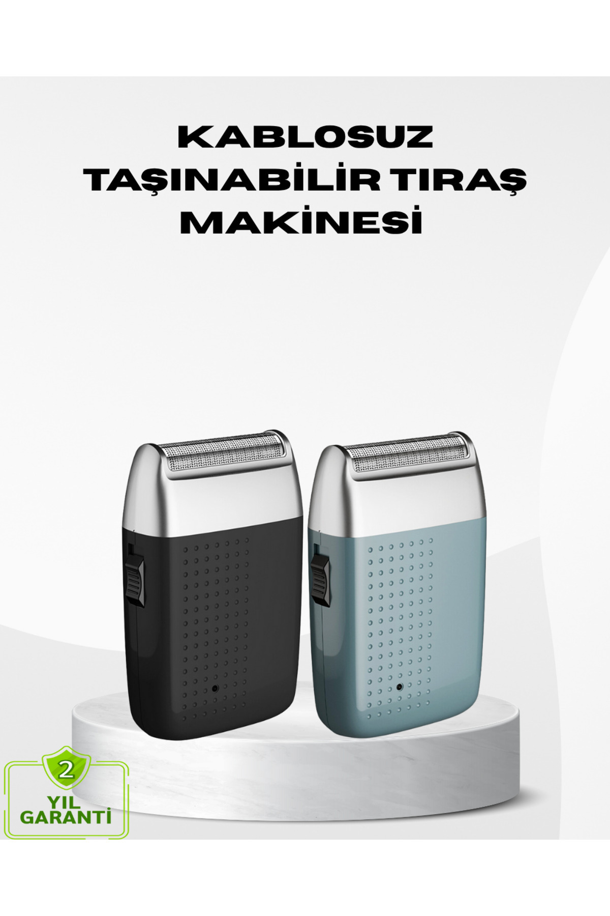 BURCU MODA Kablosuz Şarjlı Sakal Tıraş Makinesi - Kuru Kullanım, Uzun Pil Ömrü