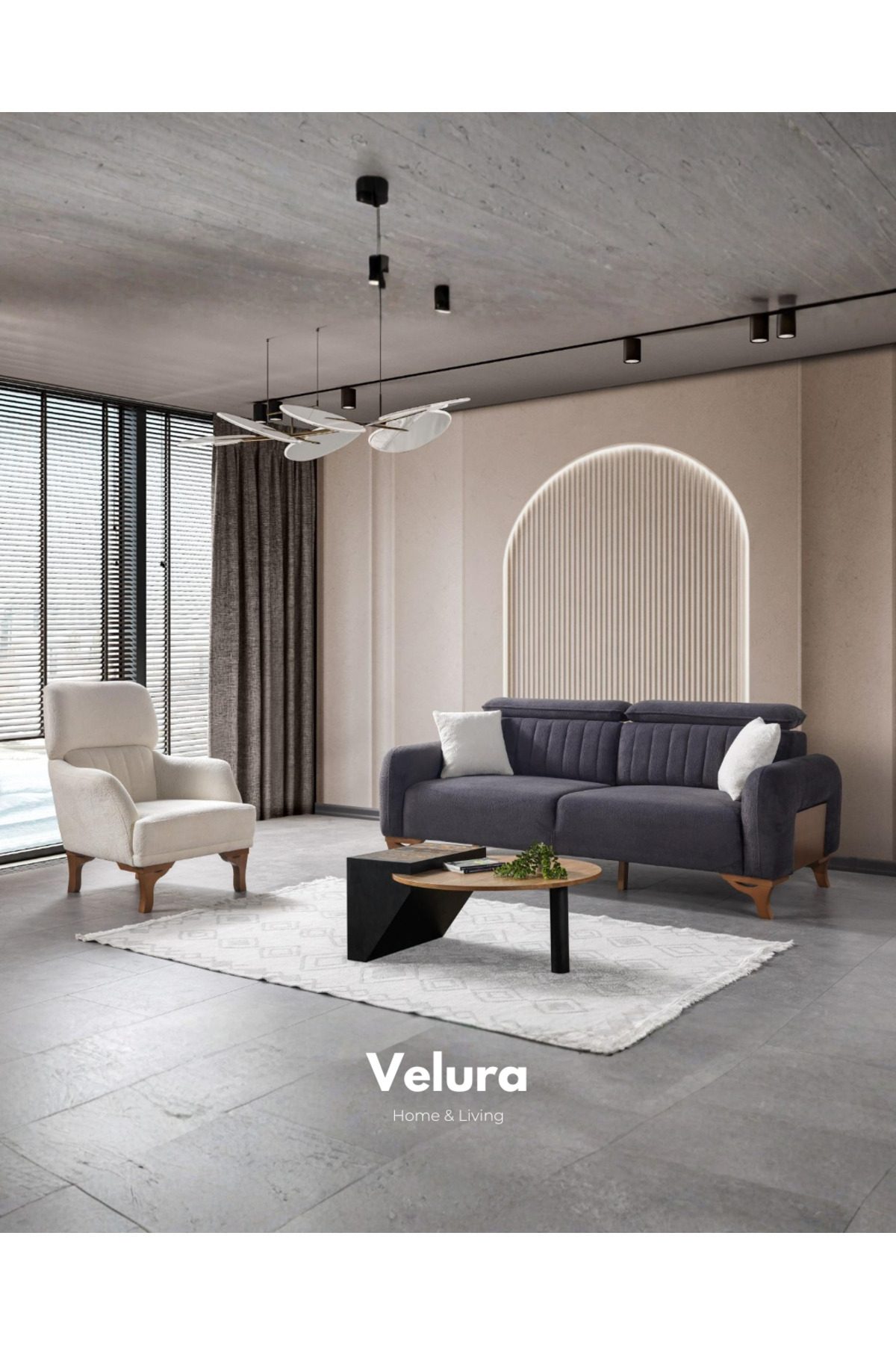 Velura Home & Living Azra 3+3+1 Koltuk Takımı & Oturma Grubu