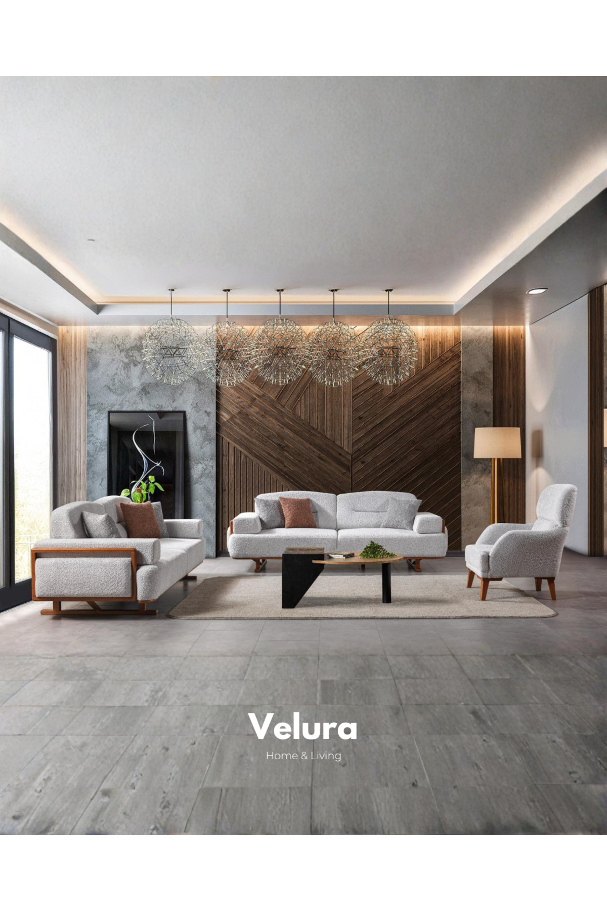 Velura Home & Living Alyans 3+3+1 Koltuk Takımı & Oturma Grubu