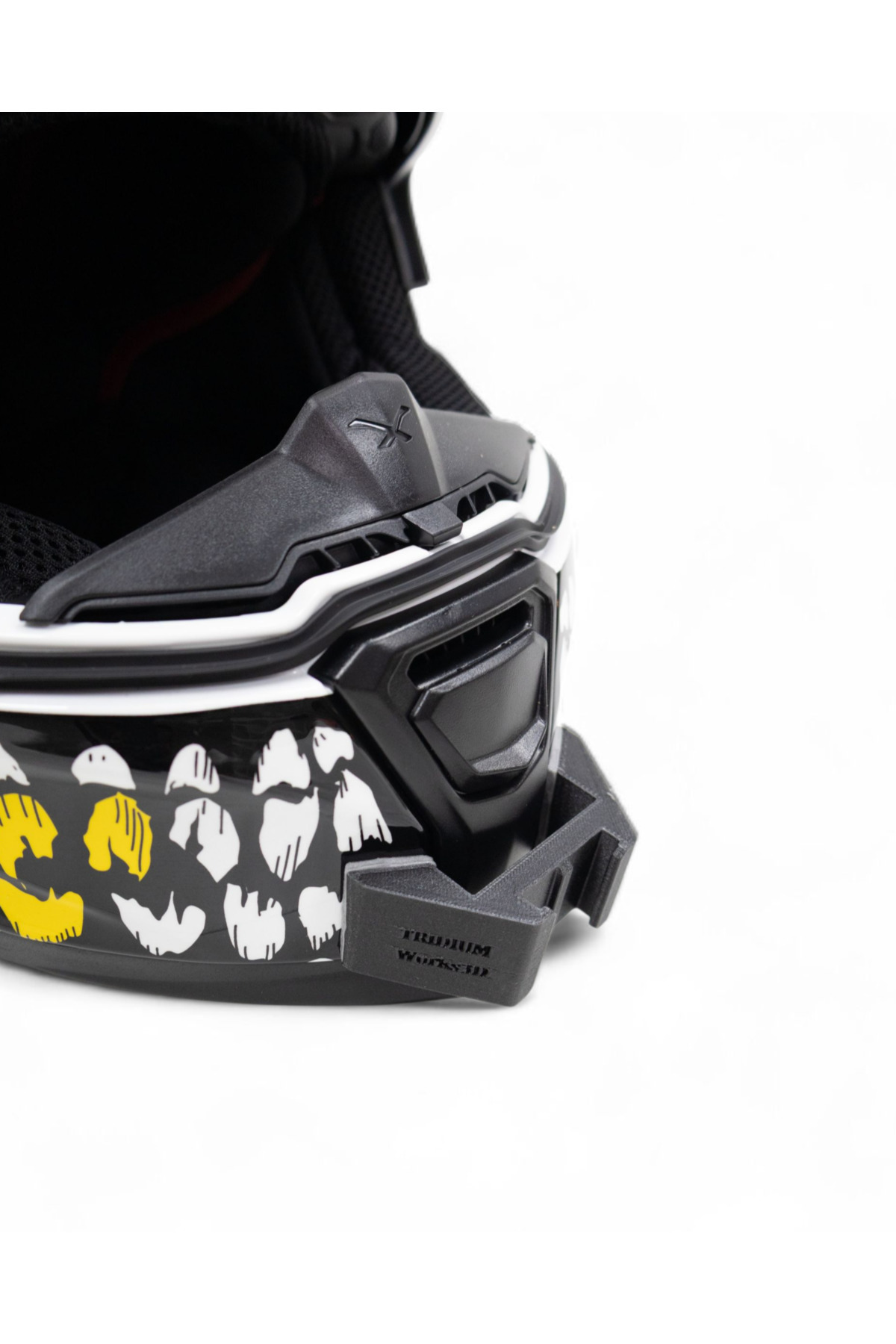 TridiumWorks3D SX.100 Kask İçin Aksiyon Kamerası Kask Çene Bağlantı Aparatı Chin Mount