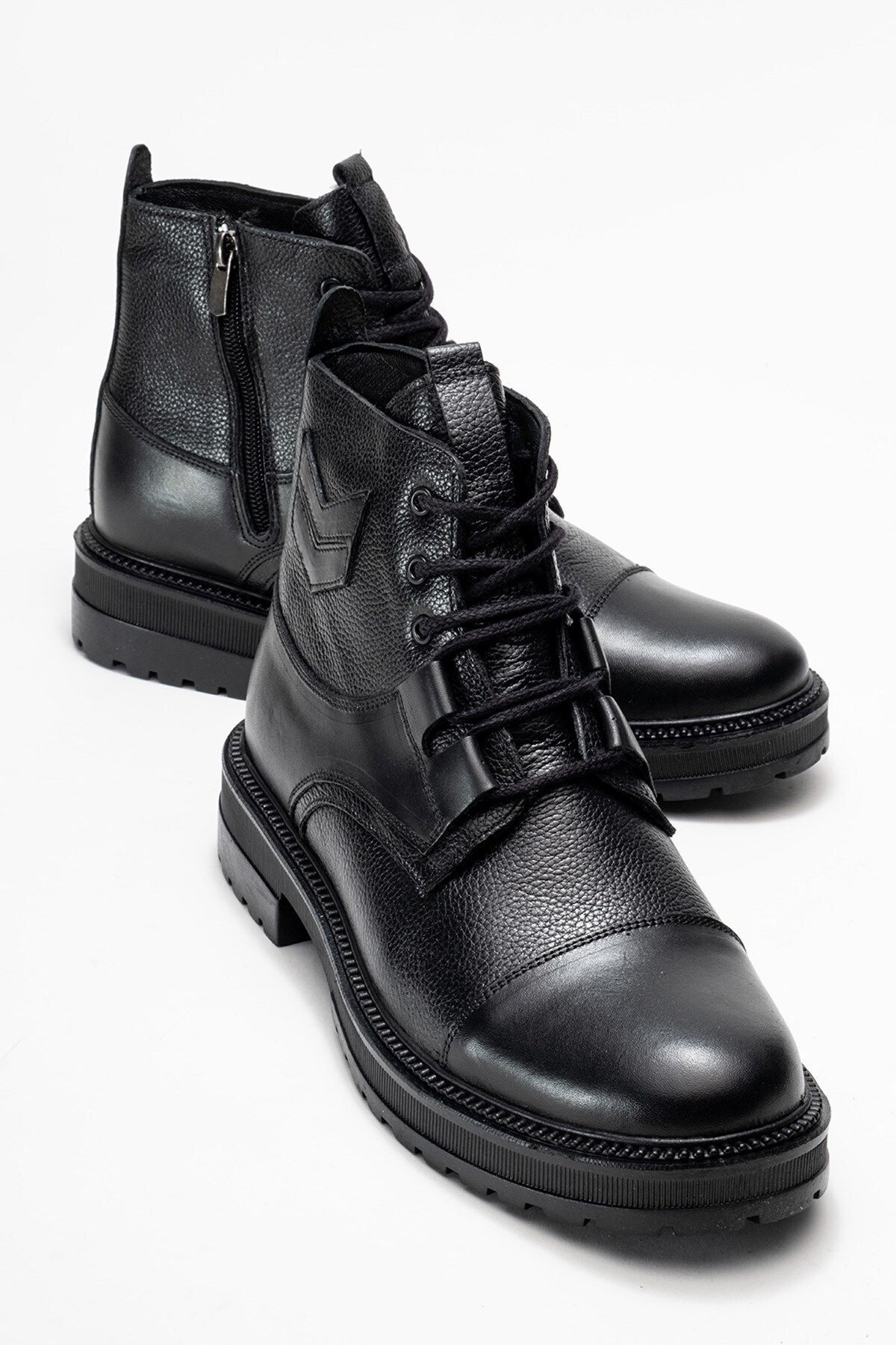 depderi Hakiki Deri, Suya Dayanıklı, İçi Kürklü, Erkek Deri Bot