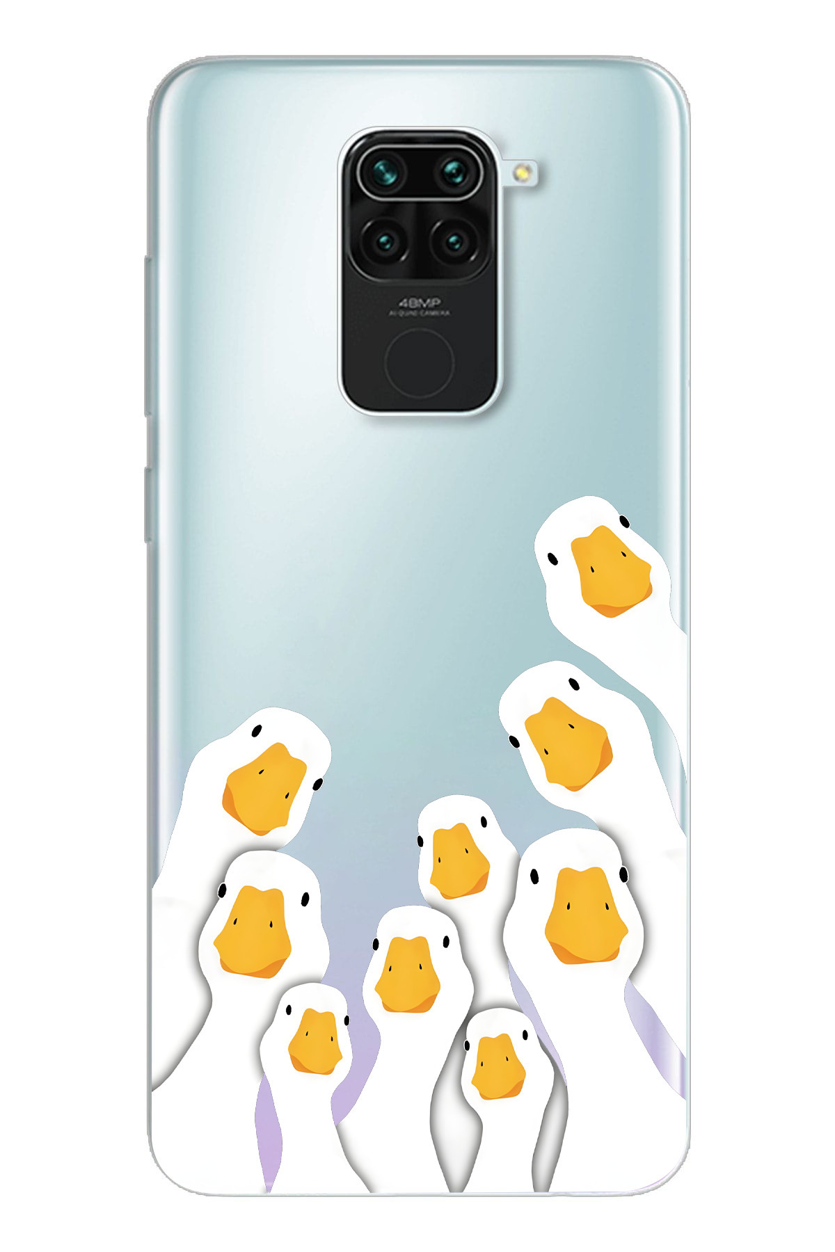 Xiaomi Redmi Note 9 Compatible Printed Soft Silicone Transparent Phone Case