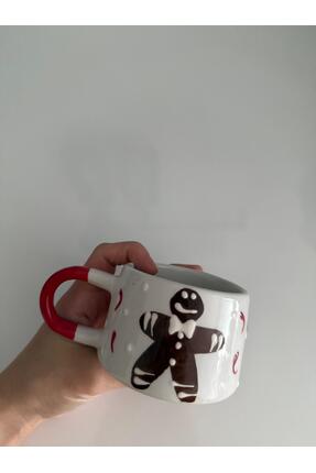 Bumelo Seramik El İşlemesi Kahve Fincanı Kupa Mug Bardak Kurabiye Adam