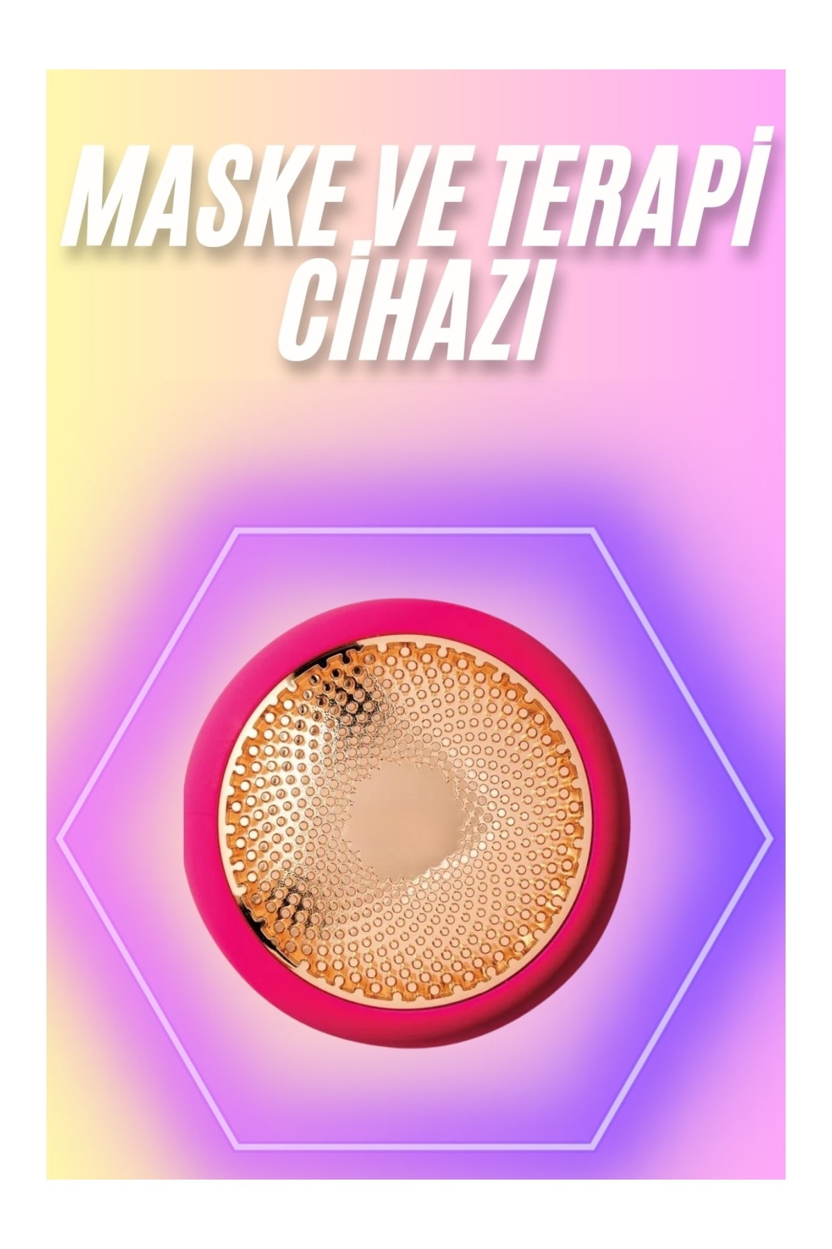 TeknoKesgin Mini Saç Derisi Masaj Aleti Led Işık Terapisi Cildi Yatıştırır ve Dengeler