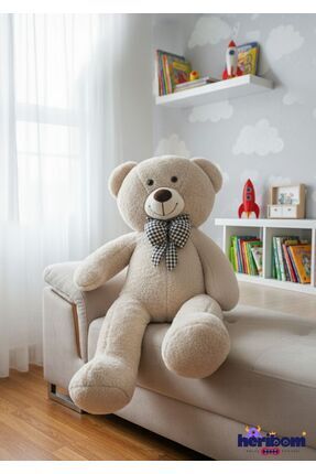 Heribom 90 Cm Peluş Ayı Büyük Boy - Sevgili Hediye- Doğum Günü Hediyesi