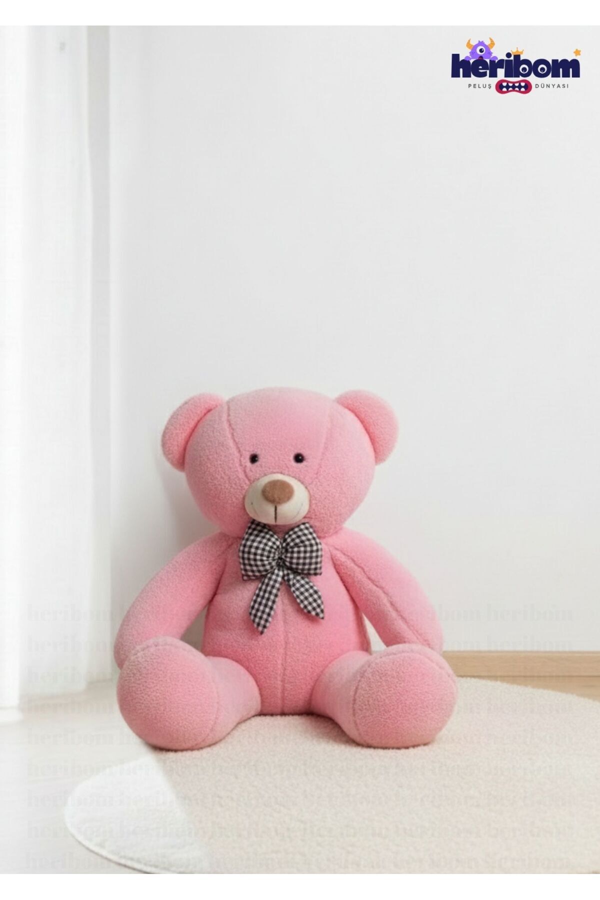 Heribom 90 Cm Peluş Ayı Büyük Boy - Sevgili Hediye- Doğum Günü Hediyesi fotoğrafı 3 (önizleme)