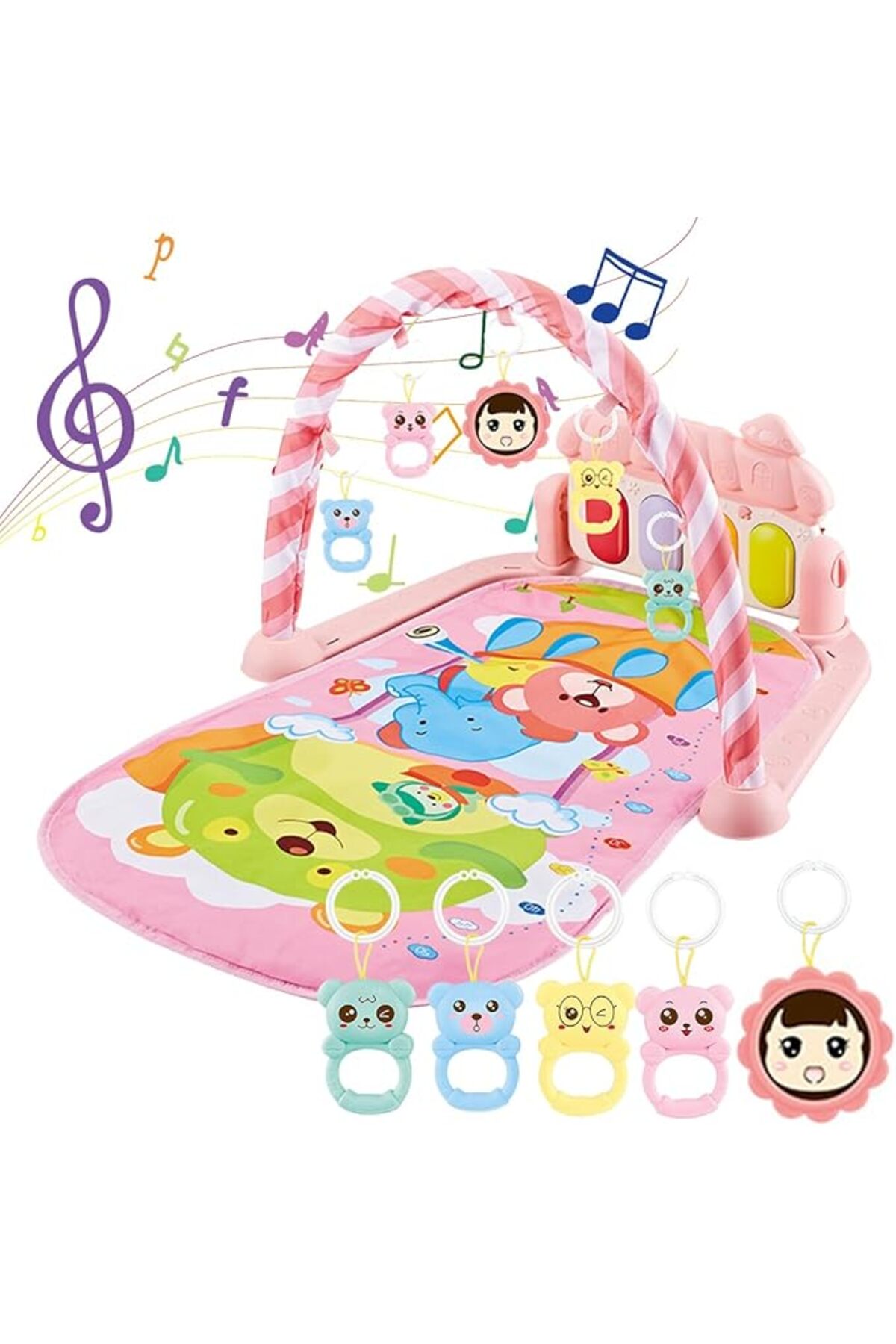 Musical crawling mat and children's play platform...
