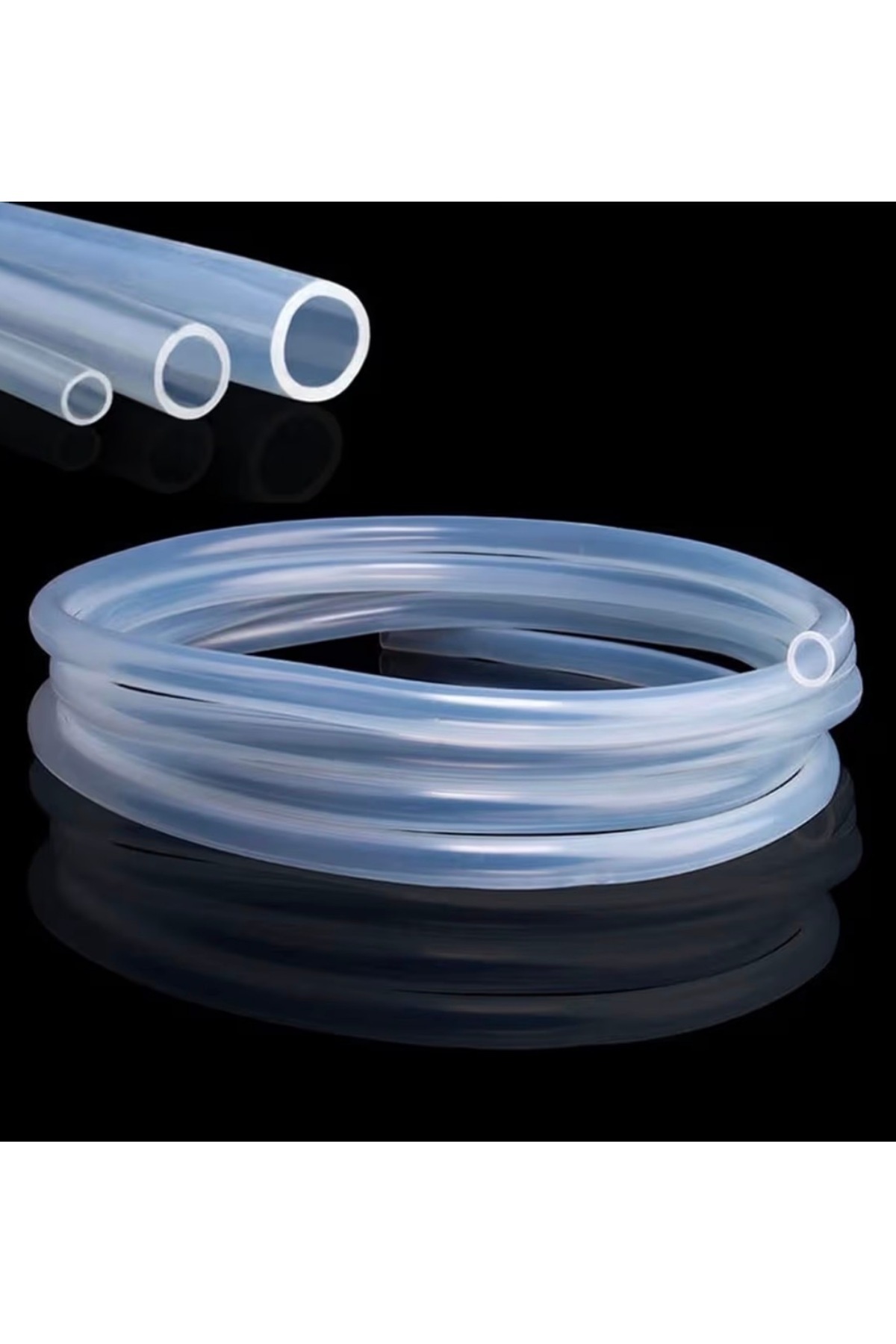 BAHÇE UZMANI Şeffaf Su Hortumu Uzunluğu 1 metre 1/2 12mm iç ölçü 16 mm dış ölçüsü