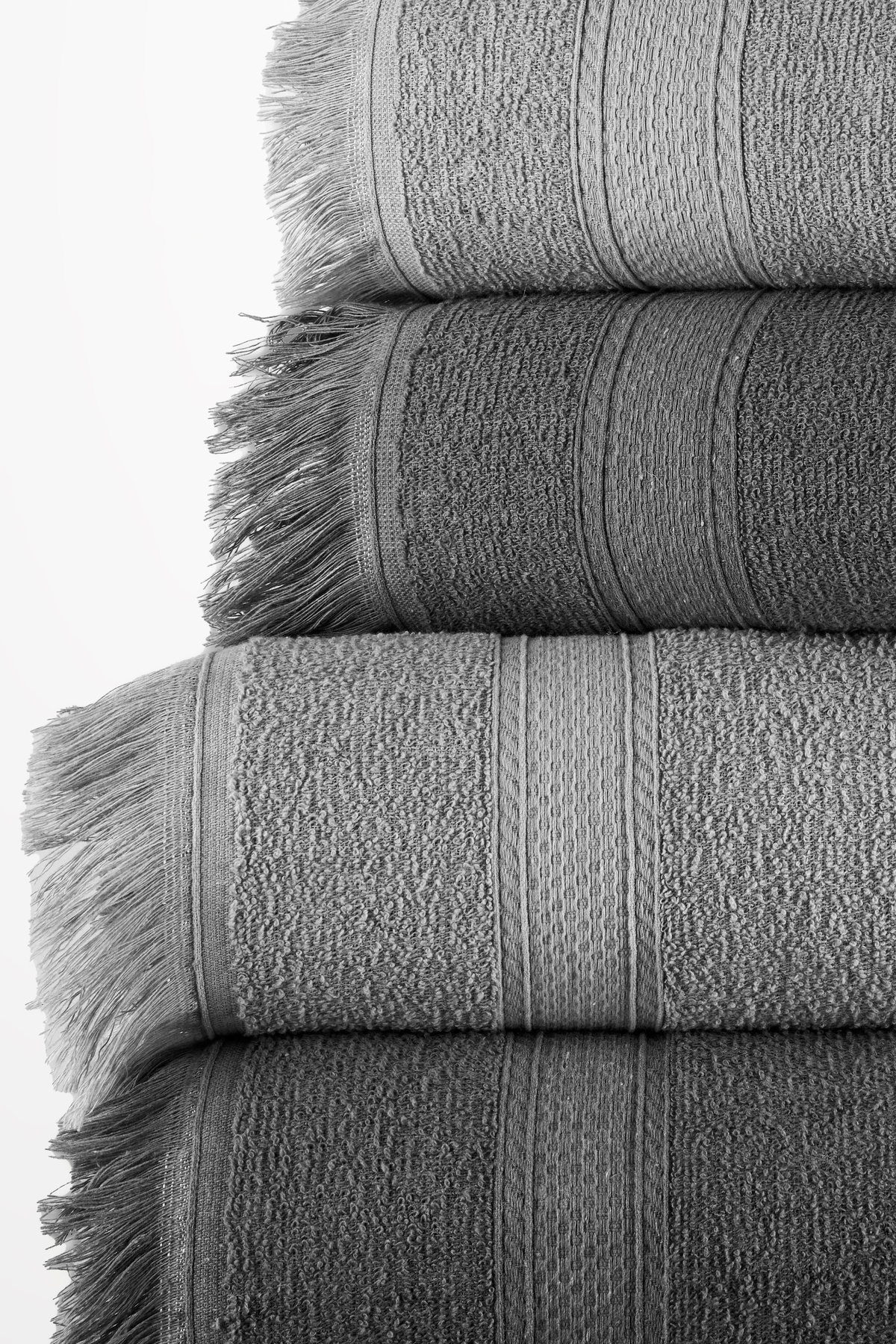 Comfort Home Набір з 4 бавовняних рушників для ванної кімнати, рушники для рук, обличчя, голови та тіла, 2 штуки 40x80 см + 2 штуки 70x140 см