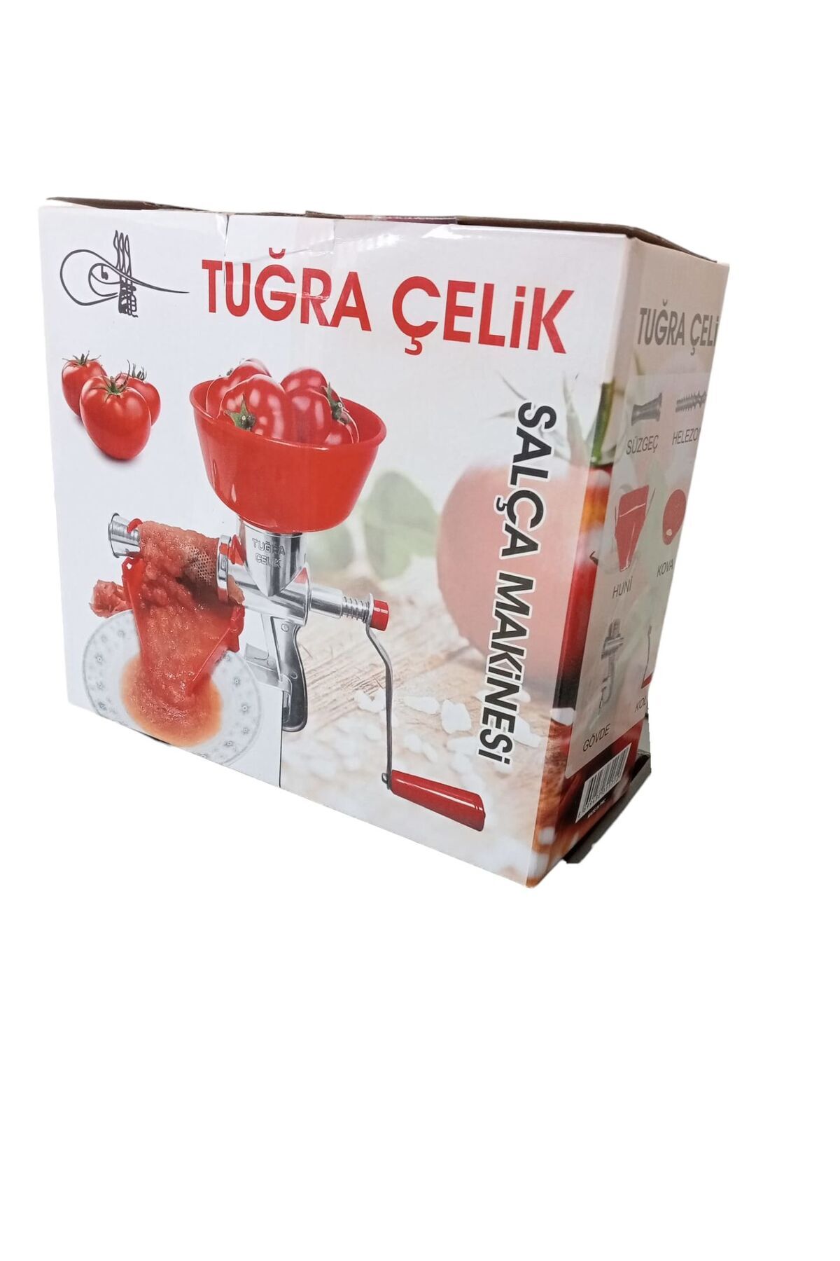 Russet Tuğra Salça Makinası Alüminyum Gövde Püre Hazırlama Makinesi