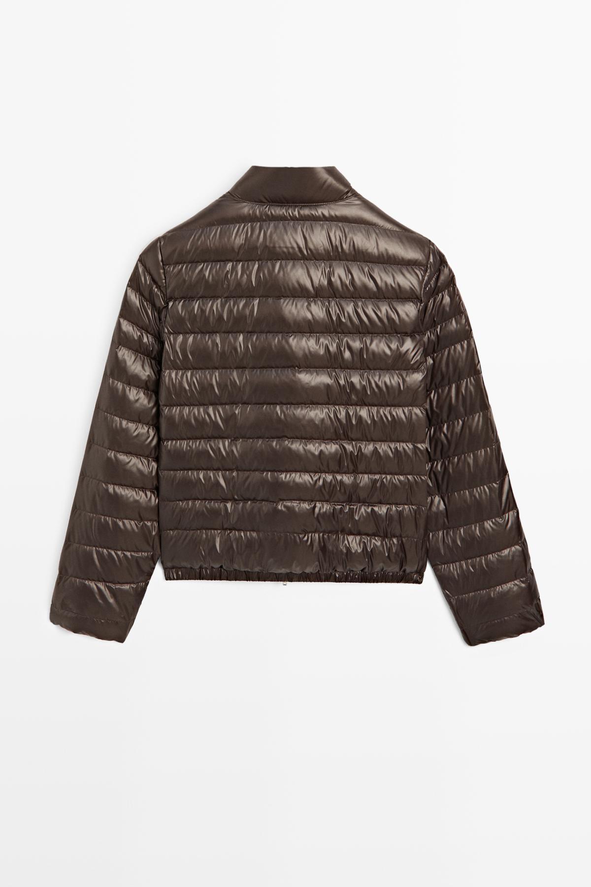 Massimo Dutti  Su geçirmez kuş tüyü bomber ceket - Görsel 8