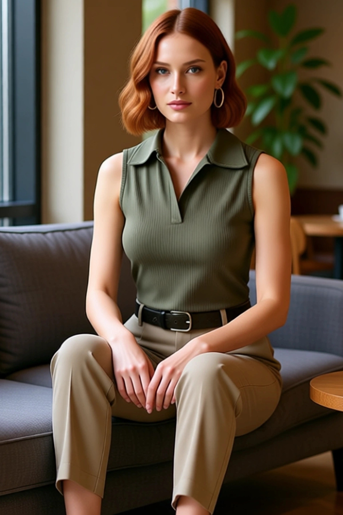 Kadın Polo Yaka Crop Örme Bluz Yazlık Rahat Kombin Trend Tasarım Uzun Ömürlü Kaliteli İşçilik