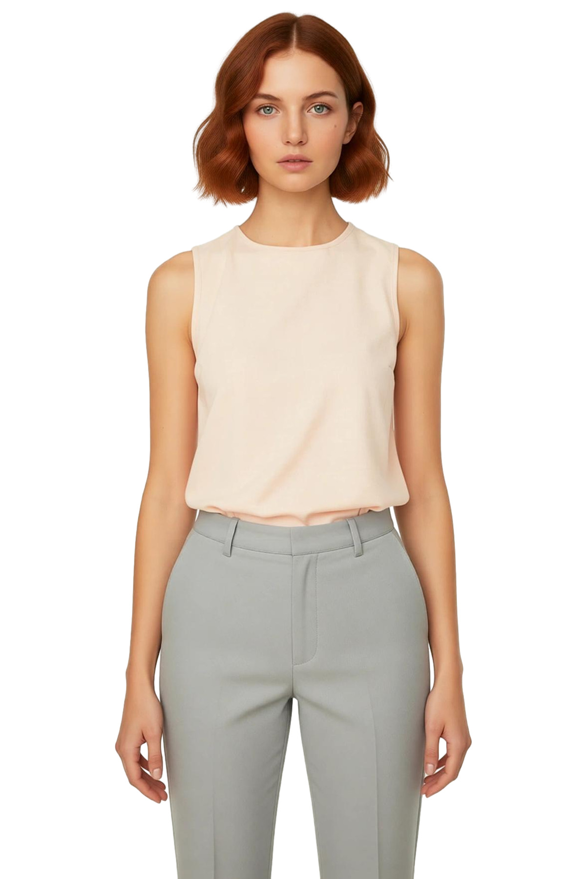 Yazlık Kolsuz Crop Bluz Rahat Günlük Polyester Dokuma Kumaş Ve Şık Özel Tasarım