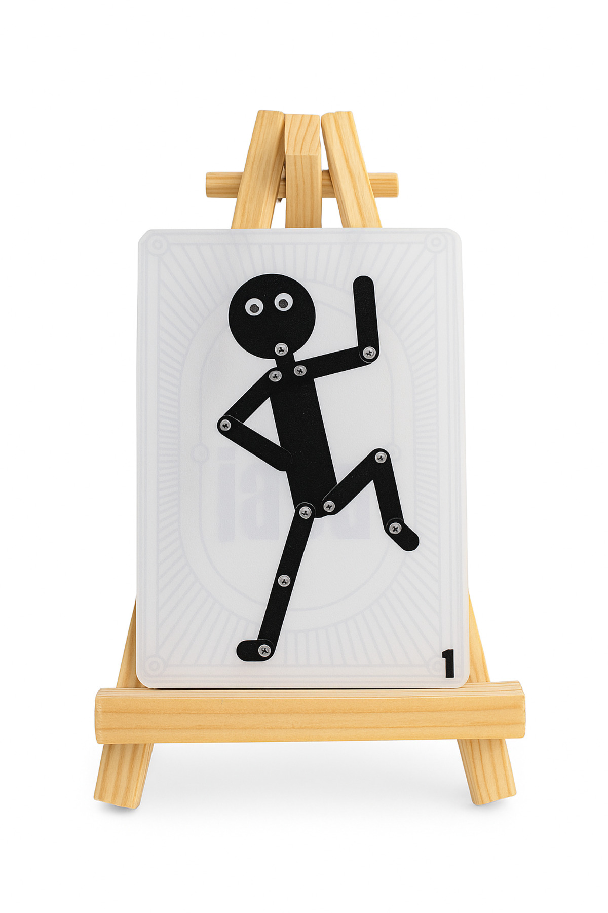 Edu&Hobby Eğitici Oyuncak Montessori Çöp Adam Aktivite Eğitici Oyuncak -Ahşap Kart Tutucu Hediyeli-27 Kart fotoğrafı 3 (önizleme)