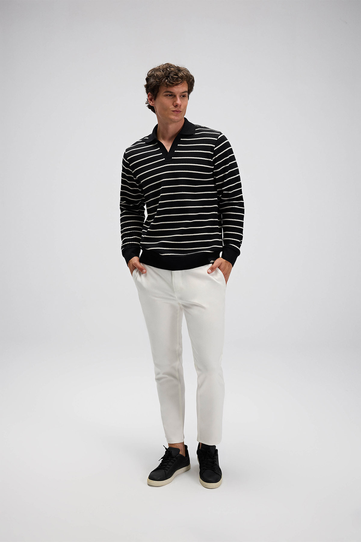 Ellesse Erkek Polo Sweatshirt EM594-BK görsel 3