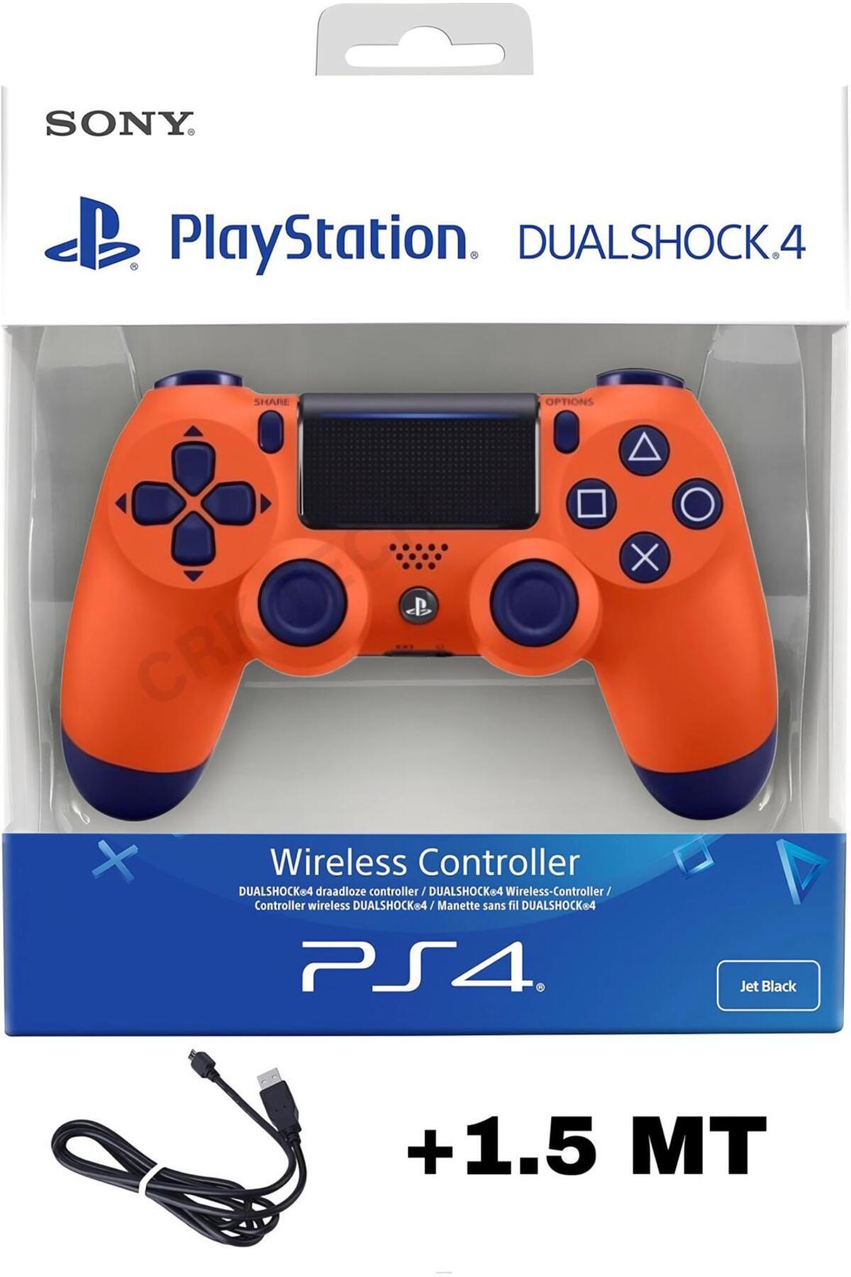CRK TECH Playstation DualShock 4 Uyumlu V2 Yenilenmiş Ps4 Oyun Kolu Pc + Ps4 (1.5MT ŞARJ KABLOSU)