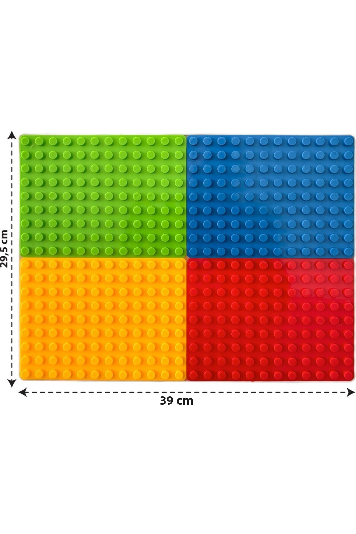 بلاک ساختنی رنگی ماکسی سایز، سازگار با دوپلو، ابعاد ۲۹.۵×۳۹ سانتی‌متر