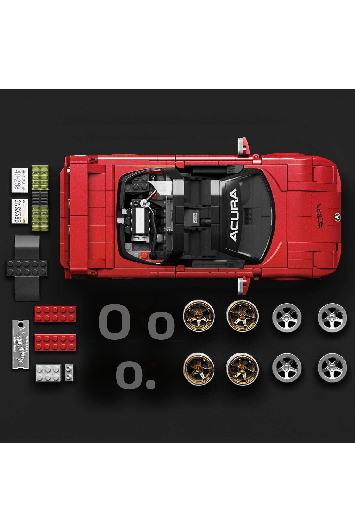Brick Shop™ سری ممتاز Hot Wheels® – آکورا NSX مدل ۹۰، ۸۷۶ قطعه، JFT17 برای کلکسیونرها