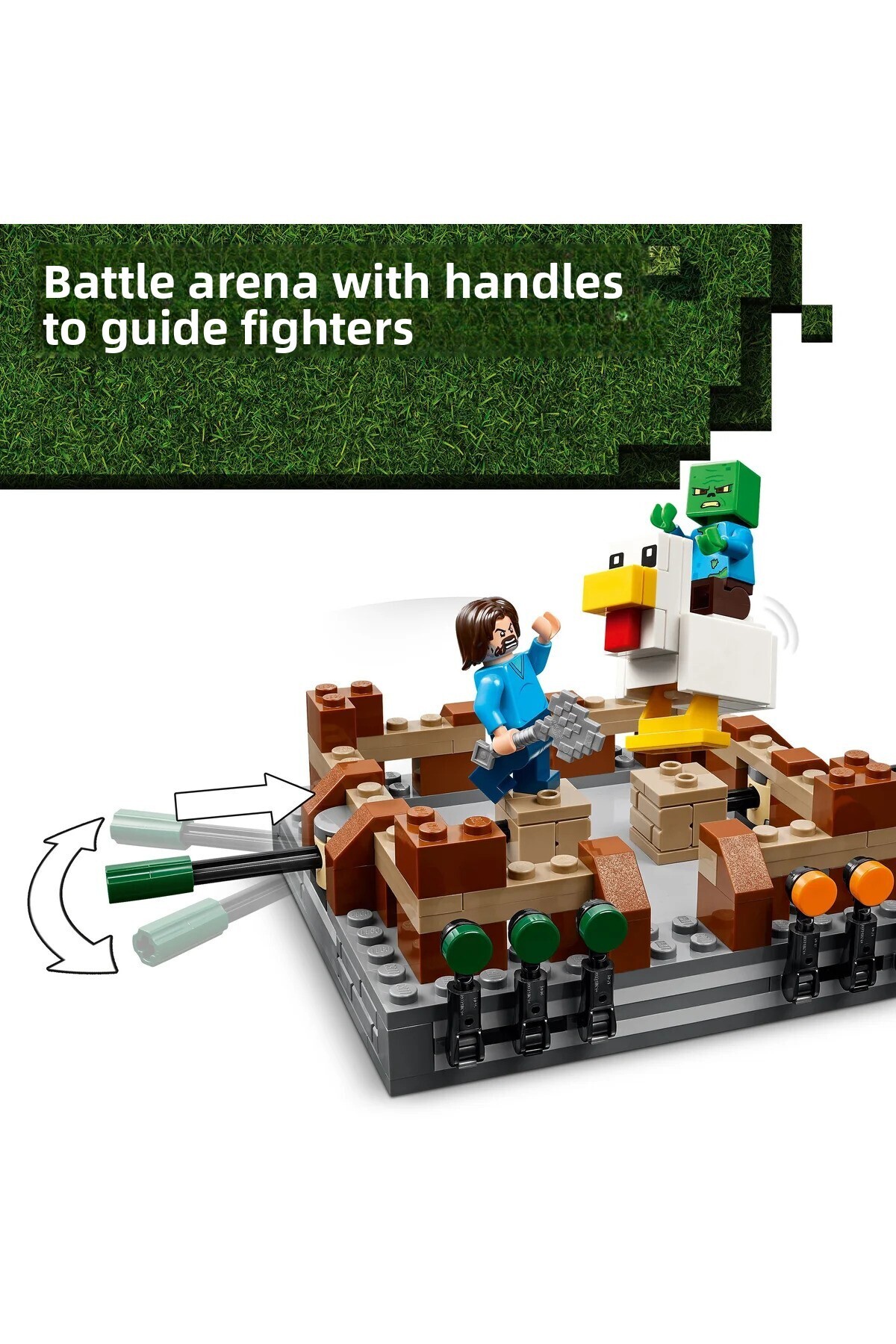 ® ماینکرفت ® حلقه‌ی مبارزه عمارت جنگلی 21272 – ست ساختنی خلاقانه ۱۰+ (۴۹۱ قطعه)