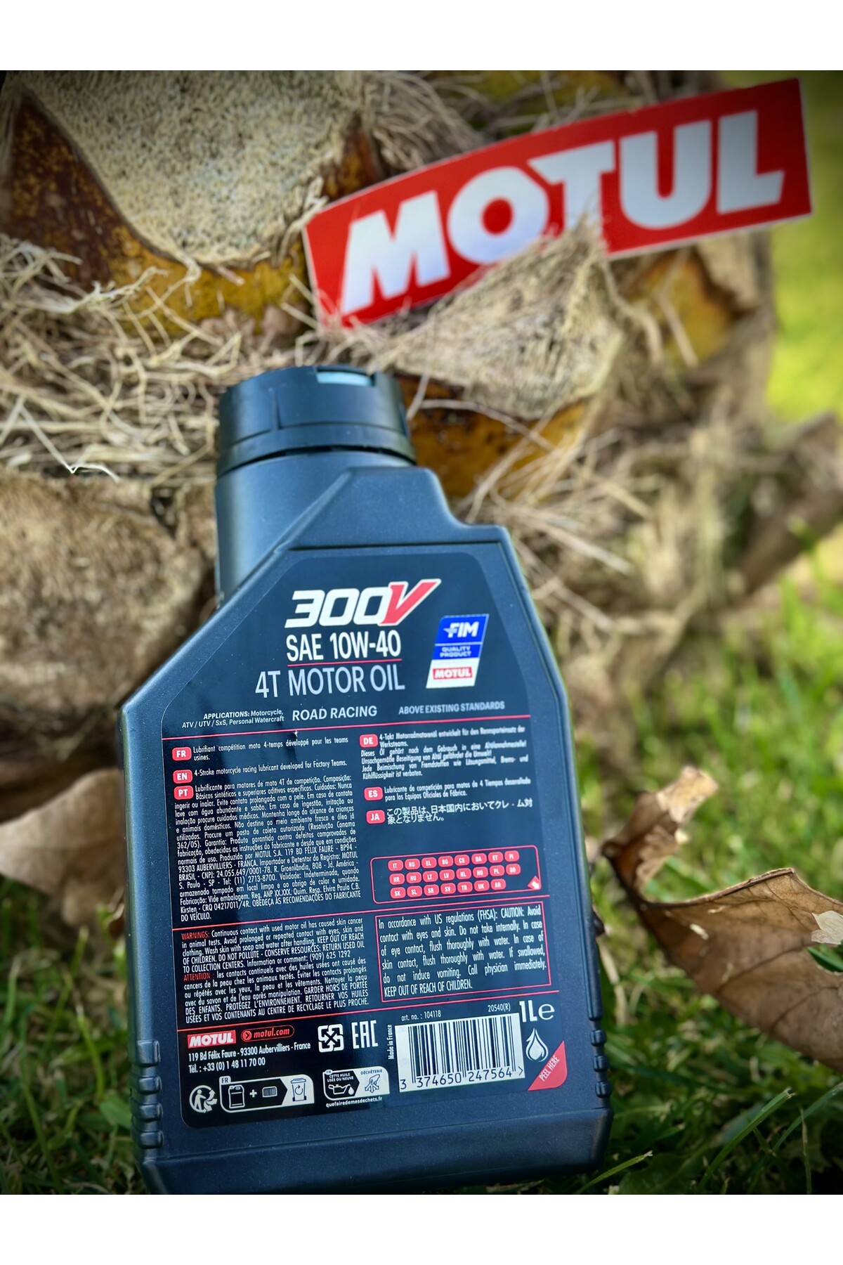 Motul 300V 10W40 4T FL RACING ROAD MOTOSİKLET MOTOR YAĞI 1 LİTRE