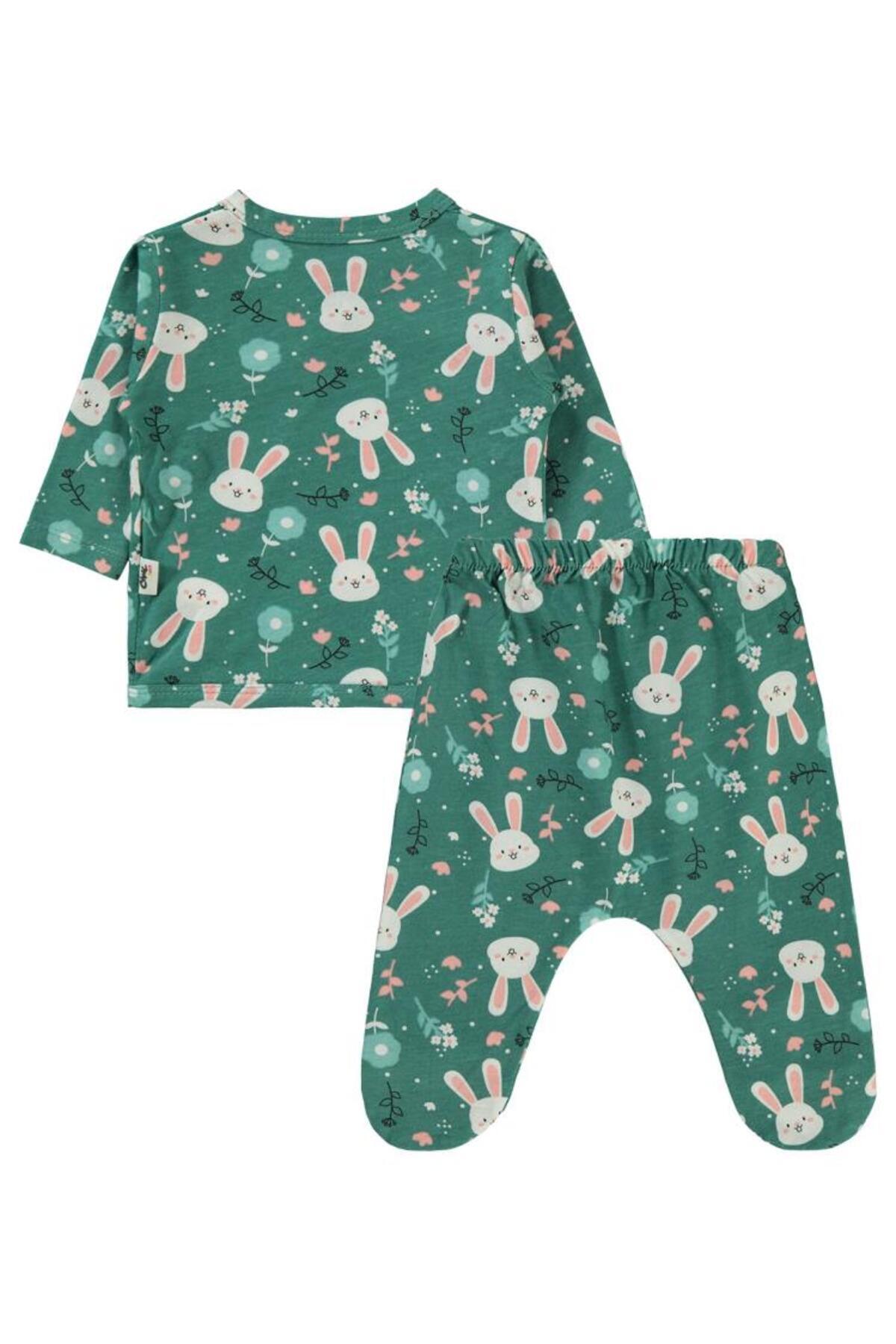 سیویل بیبی ست بادی طرح خرگوش - خاکی 0-1 ماه