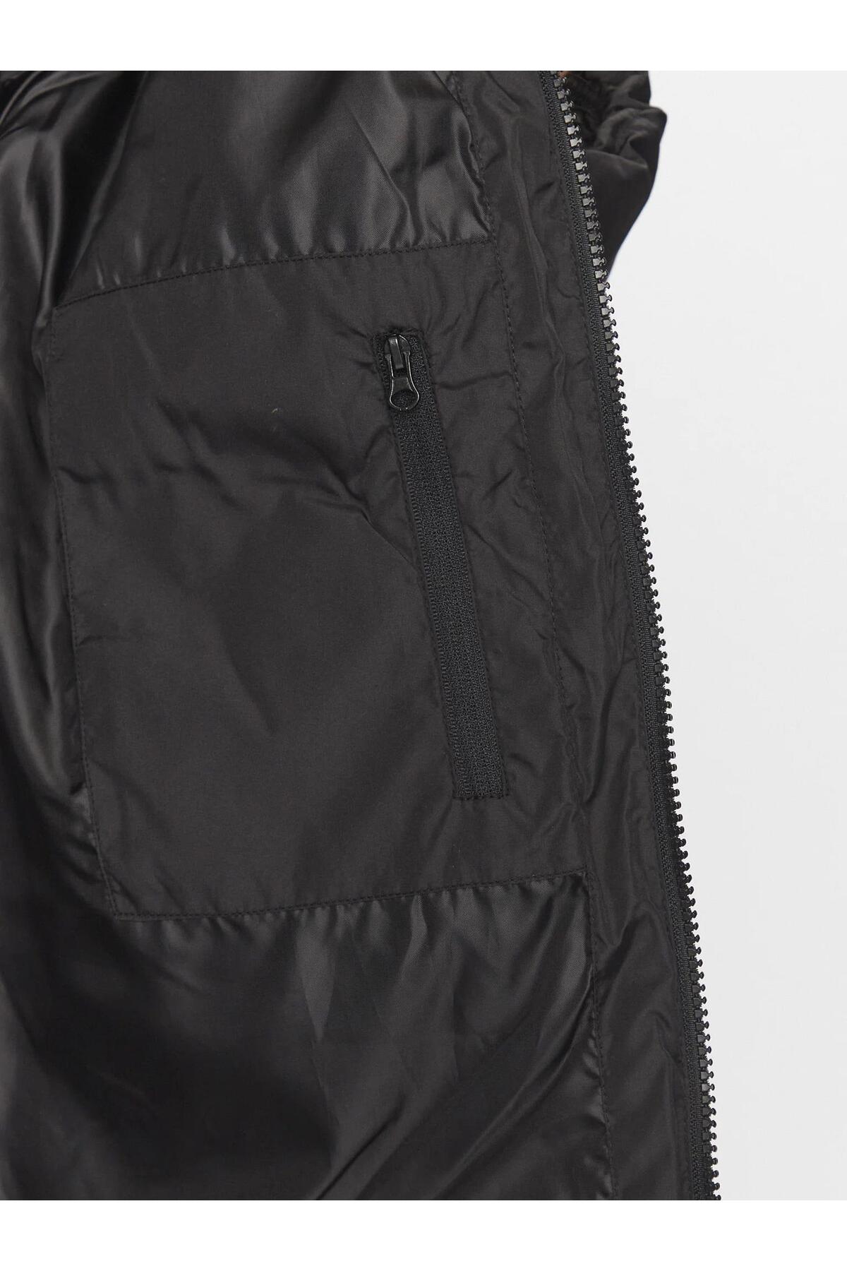 کاپشن مردانه راسته آستین بلند | جک اند جونز Jack & Jones 12238745 black - تصویر 7