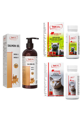 Biolive Kediler Için Tüy Döküm Tüy Sağlığı Seti 3 Parça