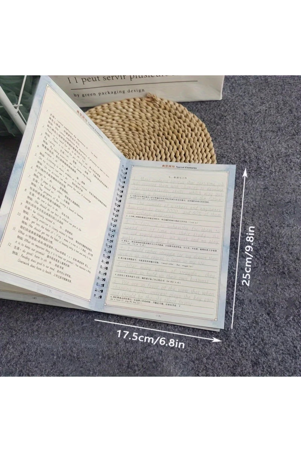 ۱ جلد دفتر تمرین قابل استفاده مجدد با خط ایتالیک – کتاب الفبای انگلیسی و خوشنویسی دستی برای I