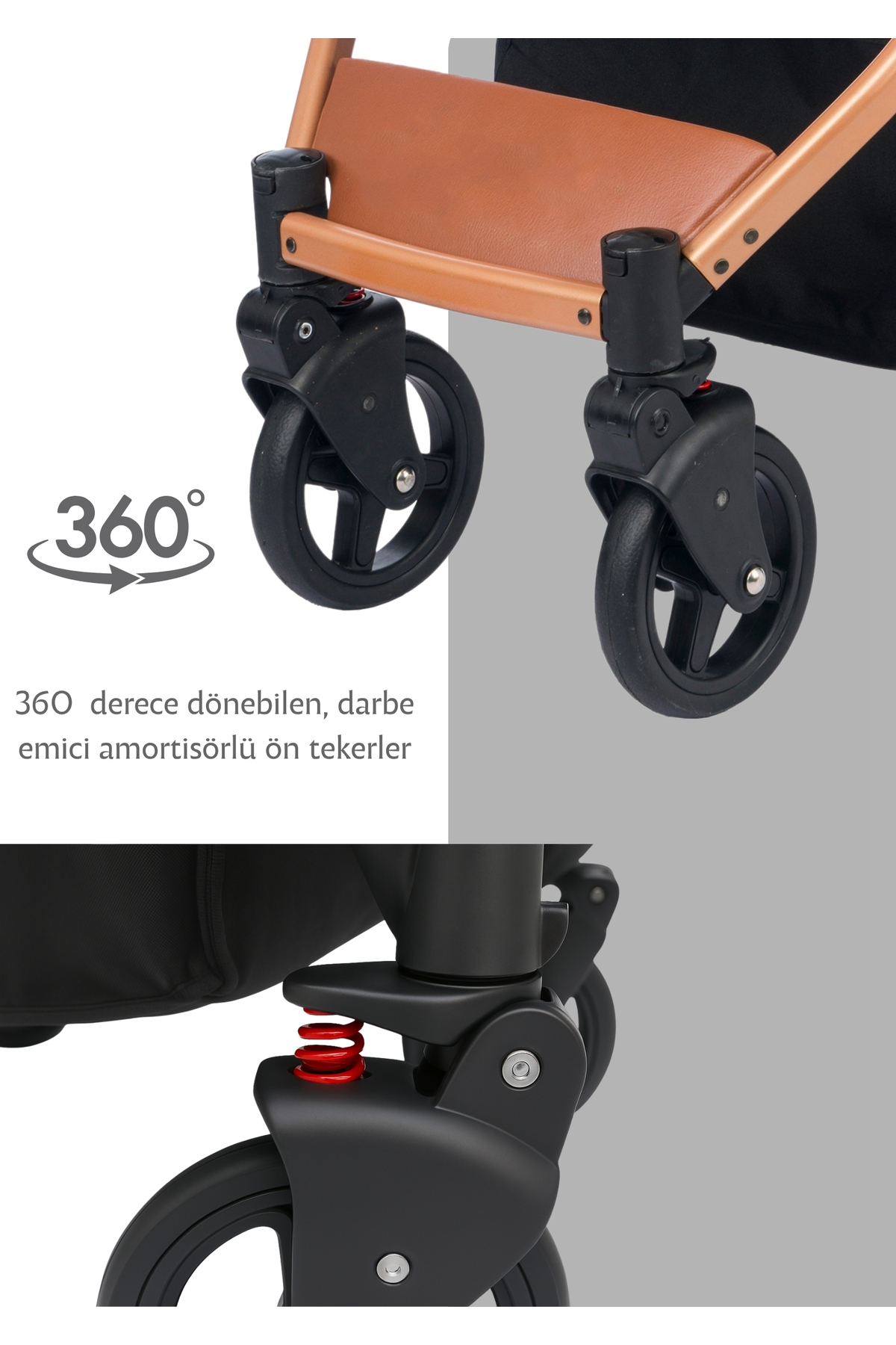 BEBEGOLD Truva Travel Sistem Bebek Arabası fotoğrafı 5 (önizleme)