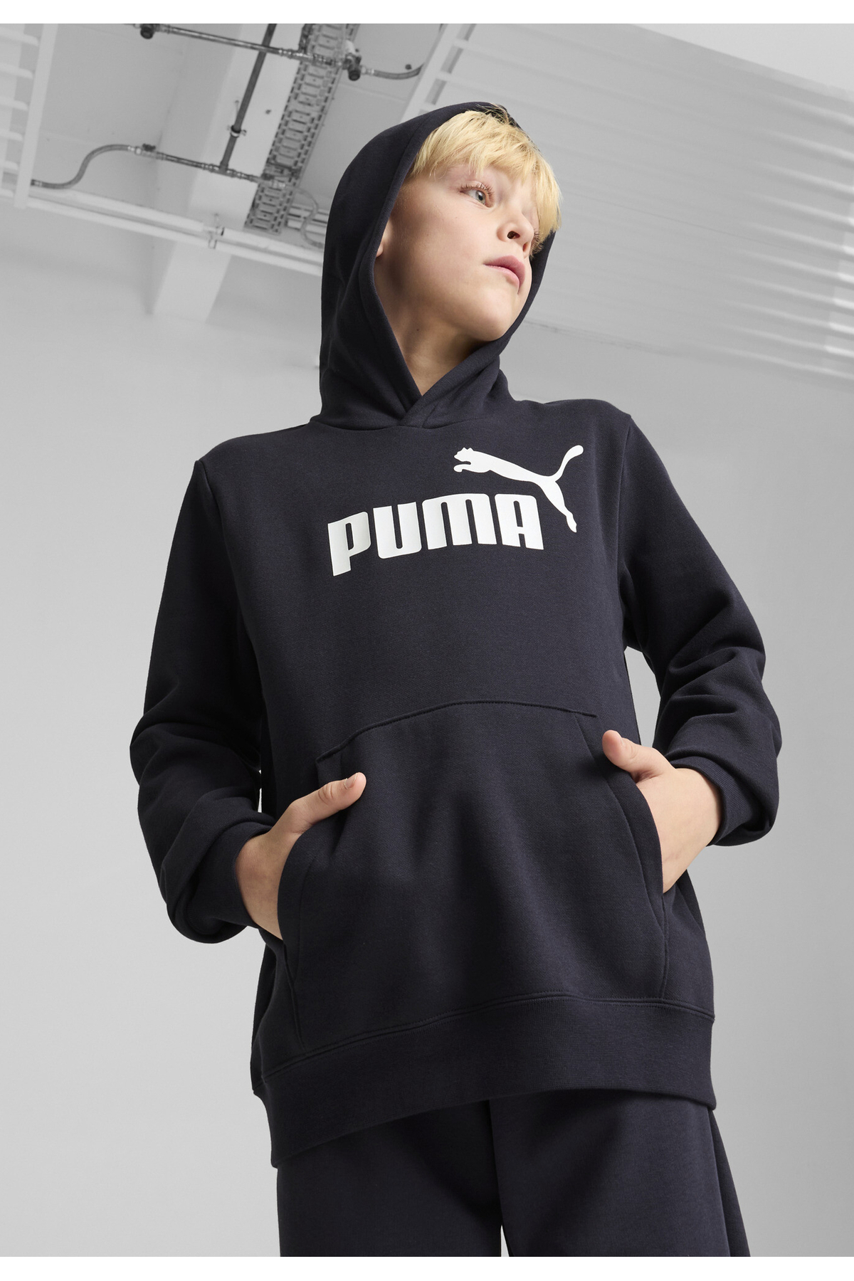 Puma ESS No. 1 Logo Fleecová mikina s kapucí Youth